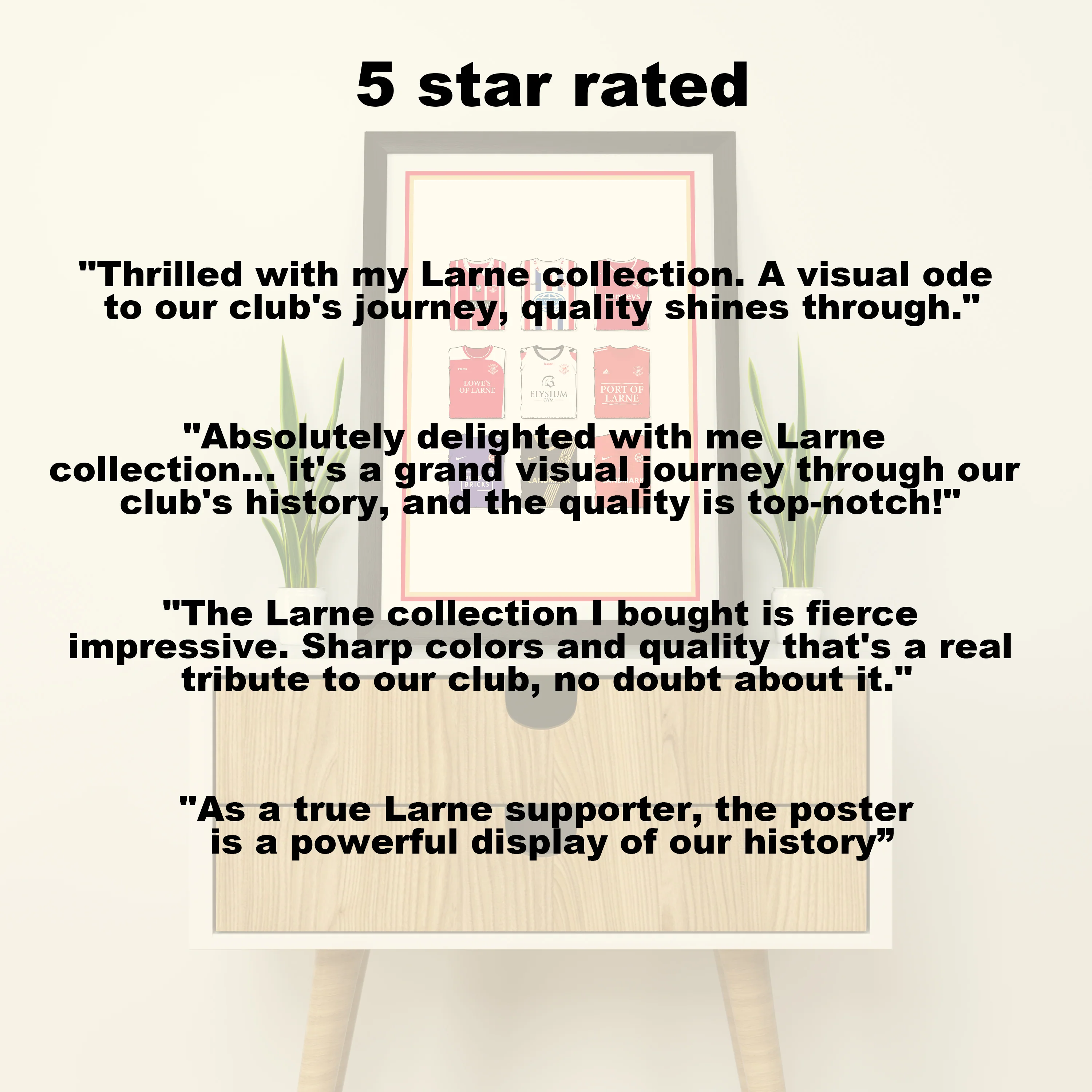 Larne Heavyweight Art Print - Football Post - Perfect Gift - Birthday Present for Him - Image 6