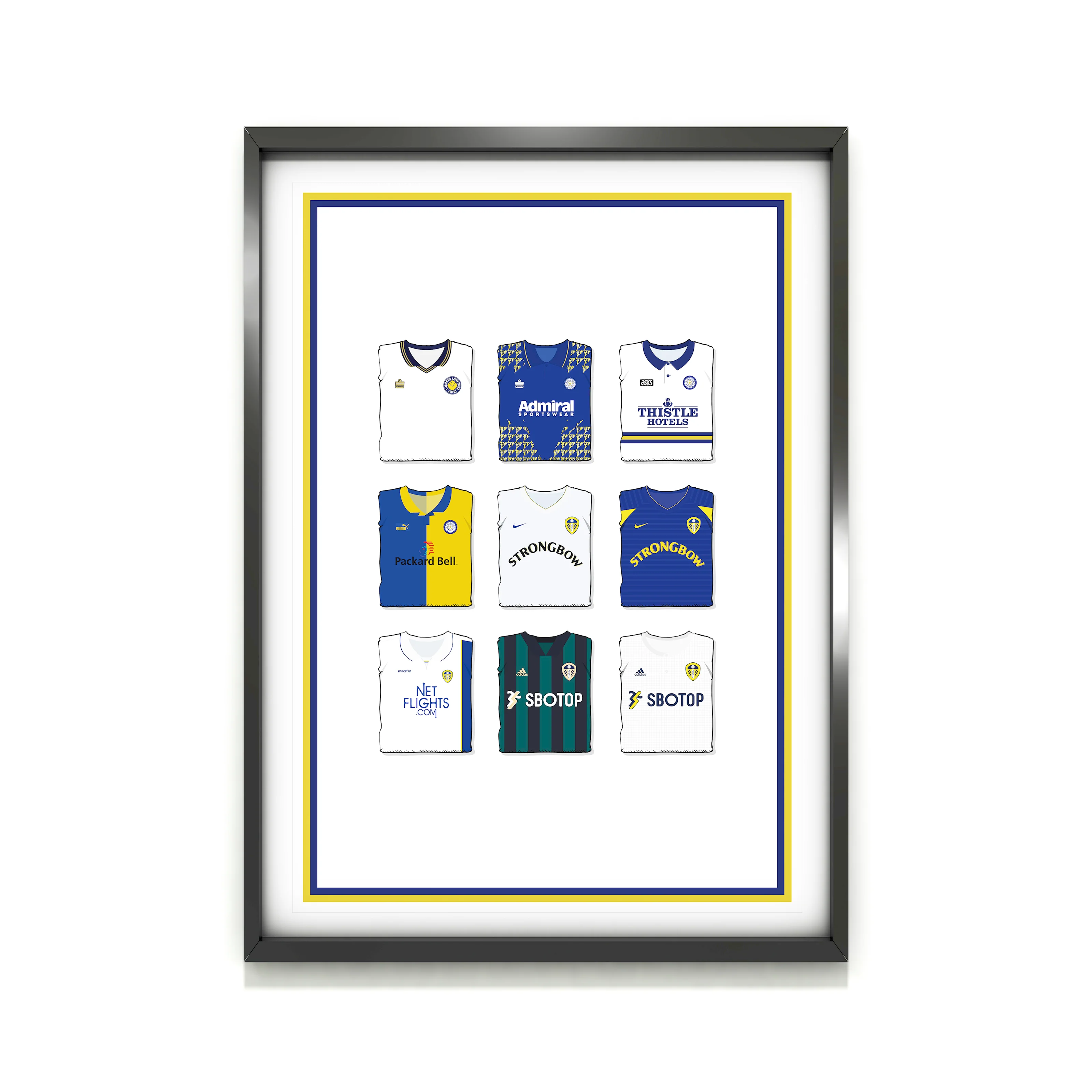 Leeds Collection Heavyweight Art Print - Football Post - Perfect Gift - Birthday Present for Him - Image 2