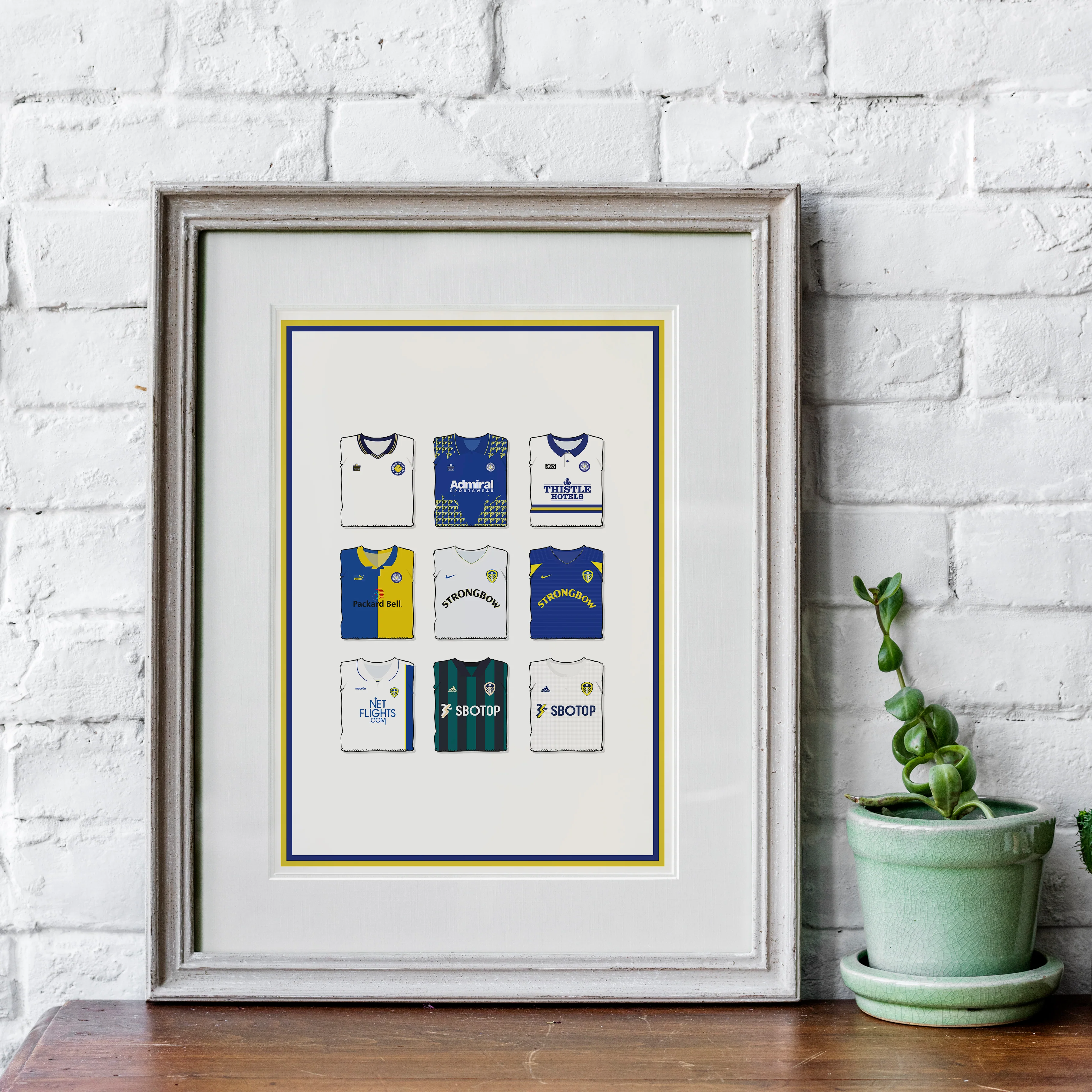 Leeds Collection Heavyweight Art Print - Football Post - Perfect Gift - Birthday Present for Him - Image 4