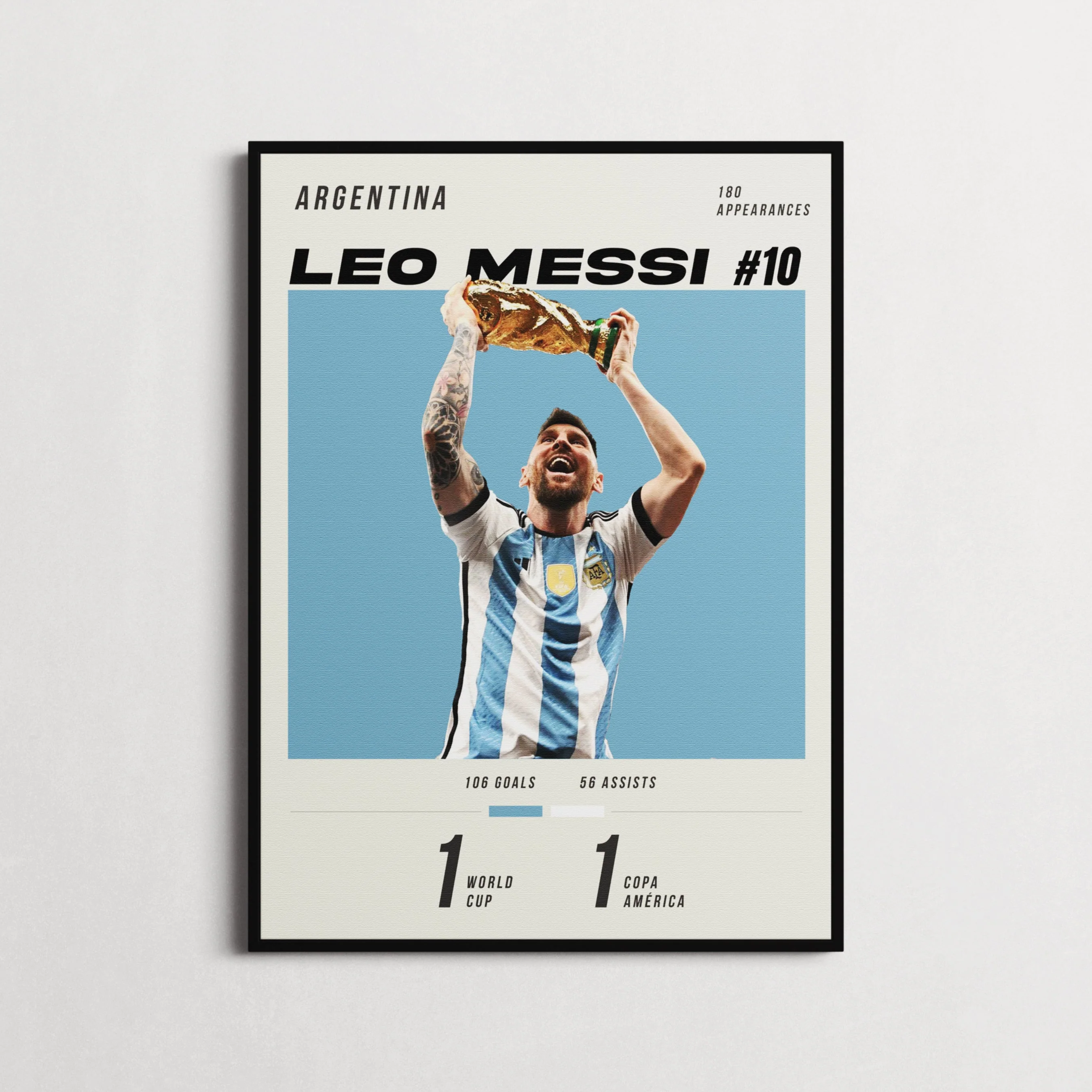 Leo Messi #10 Heavyweight Art Print