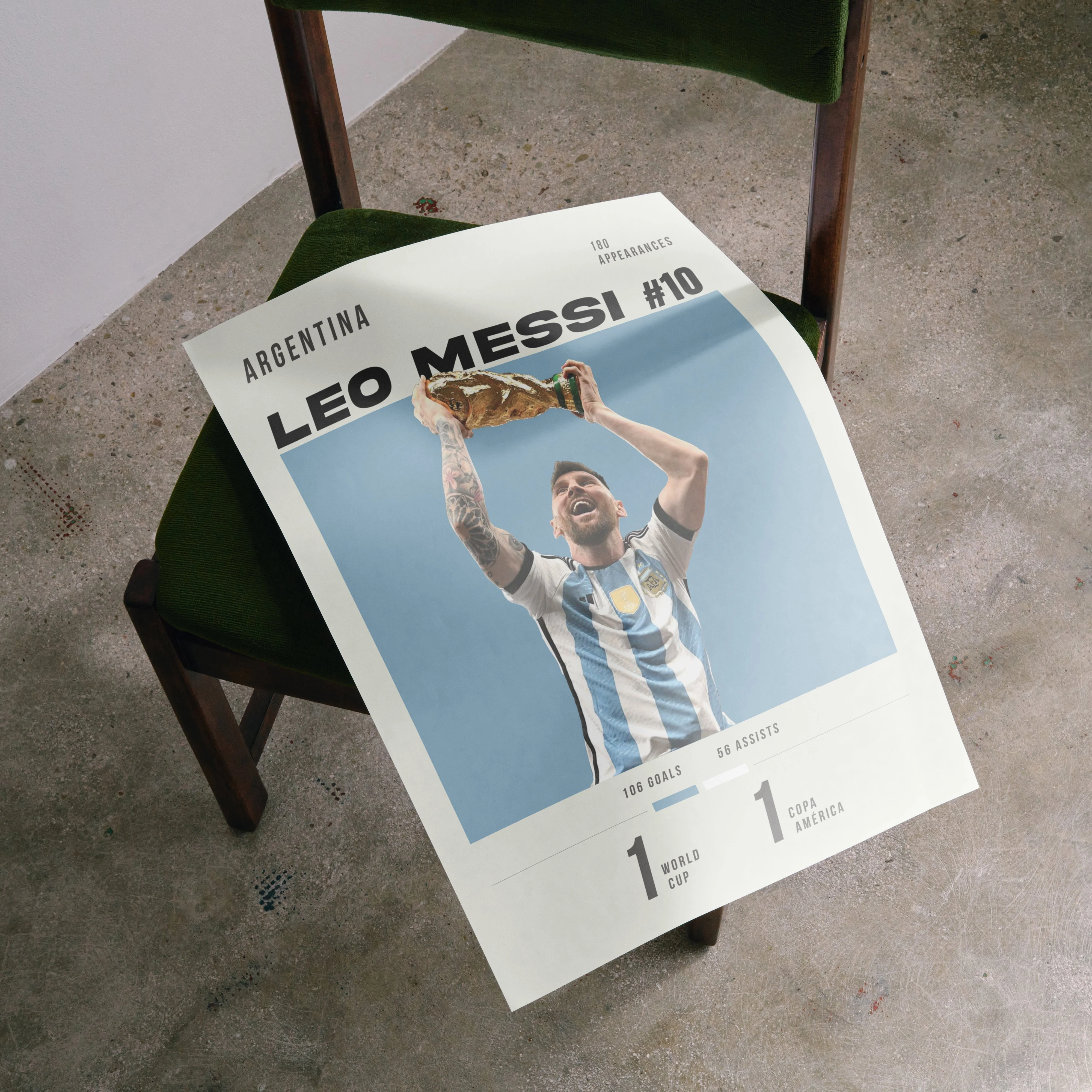 Leo Messi #10 Heavyweight Art Print - Image 3