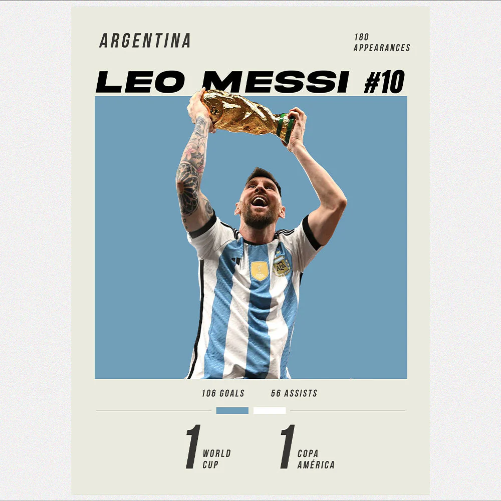 Leo Messi #10 Heavyweight Art Print - Image 5