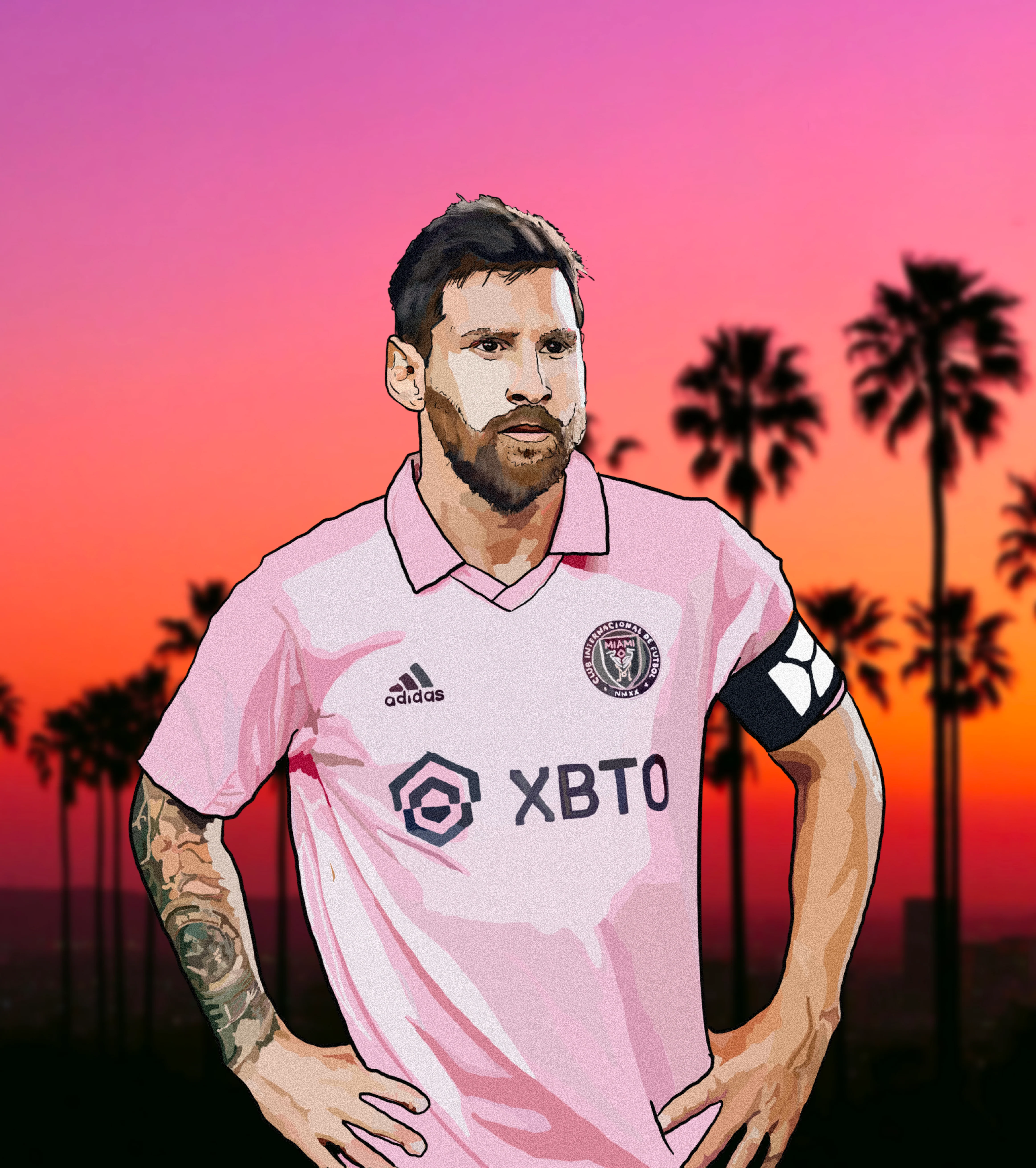 Leo Messi Inter Miami Art Heavyweight Art Print - Football Post - Perfect Gift - Birthday Present for Him - Image 2