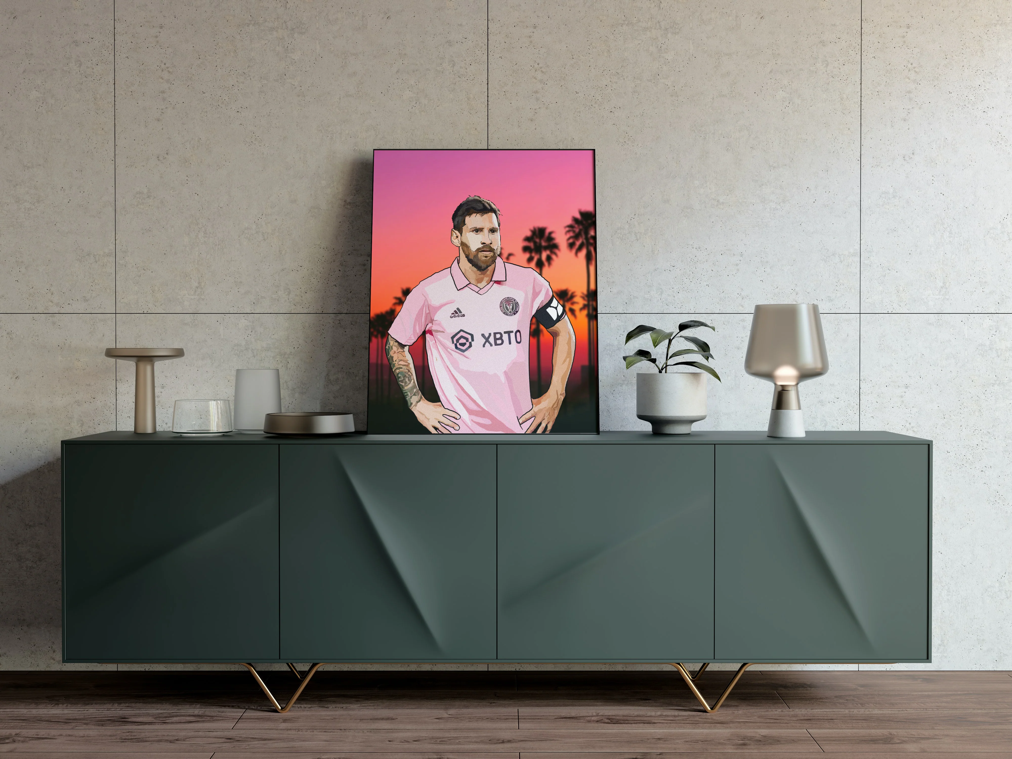 Leo Messi Inter Miami Art Heavyweight Art Print - Football Post - Perfect Gift - Birthday Present for Him - Image 3