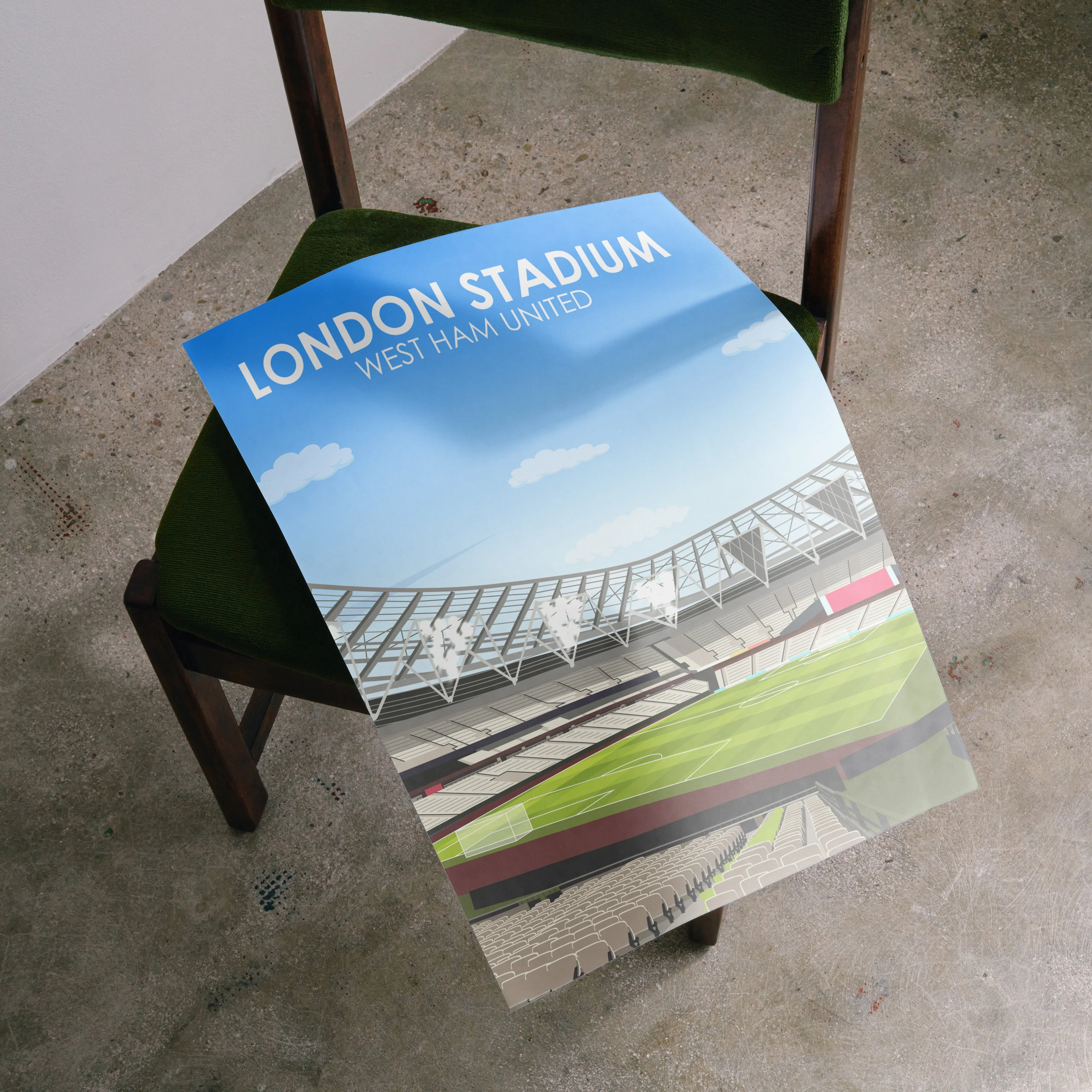 London Stadium Heavyweight Art Print - Image 3