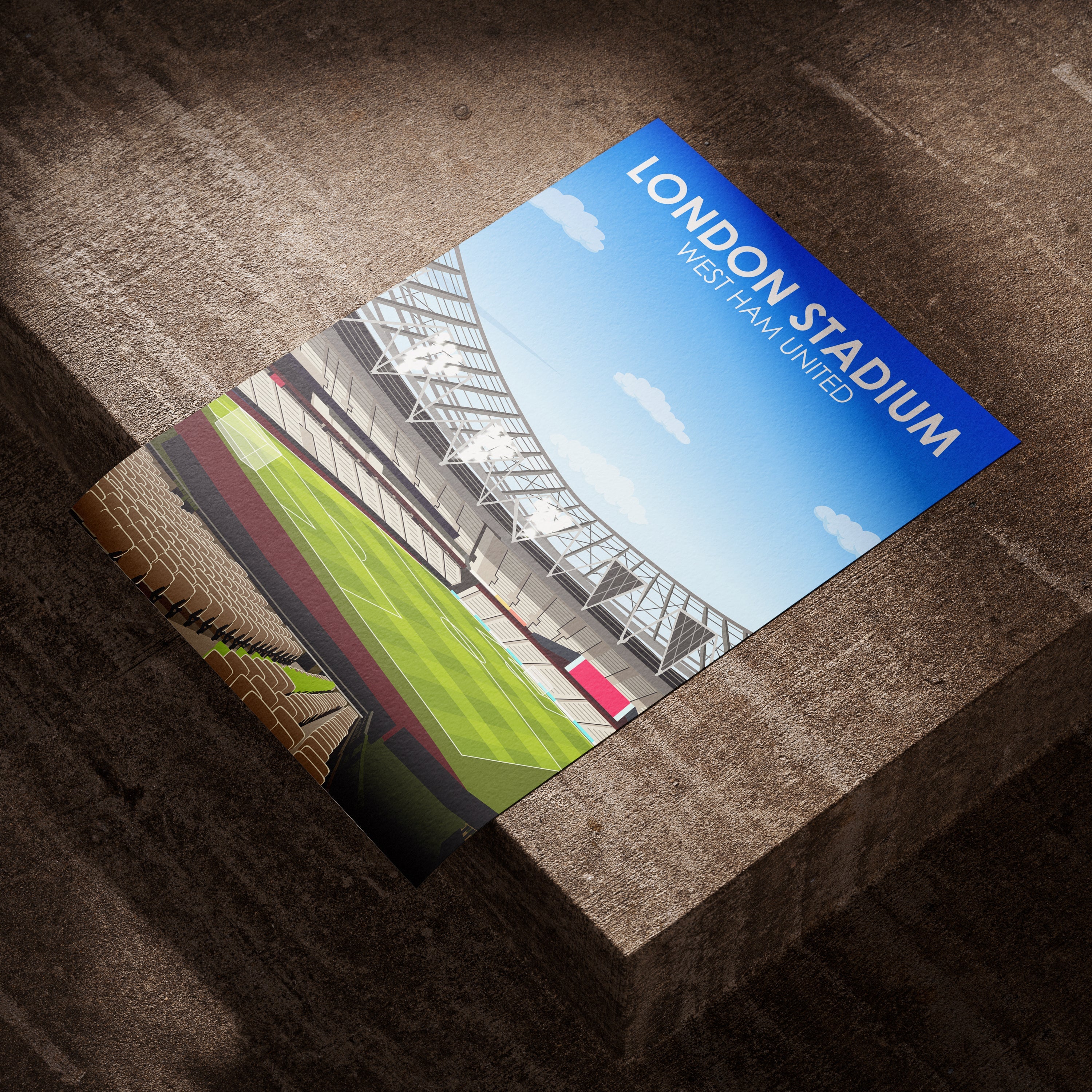 London Stadium Heavyweight Art Print - Image 4