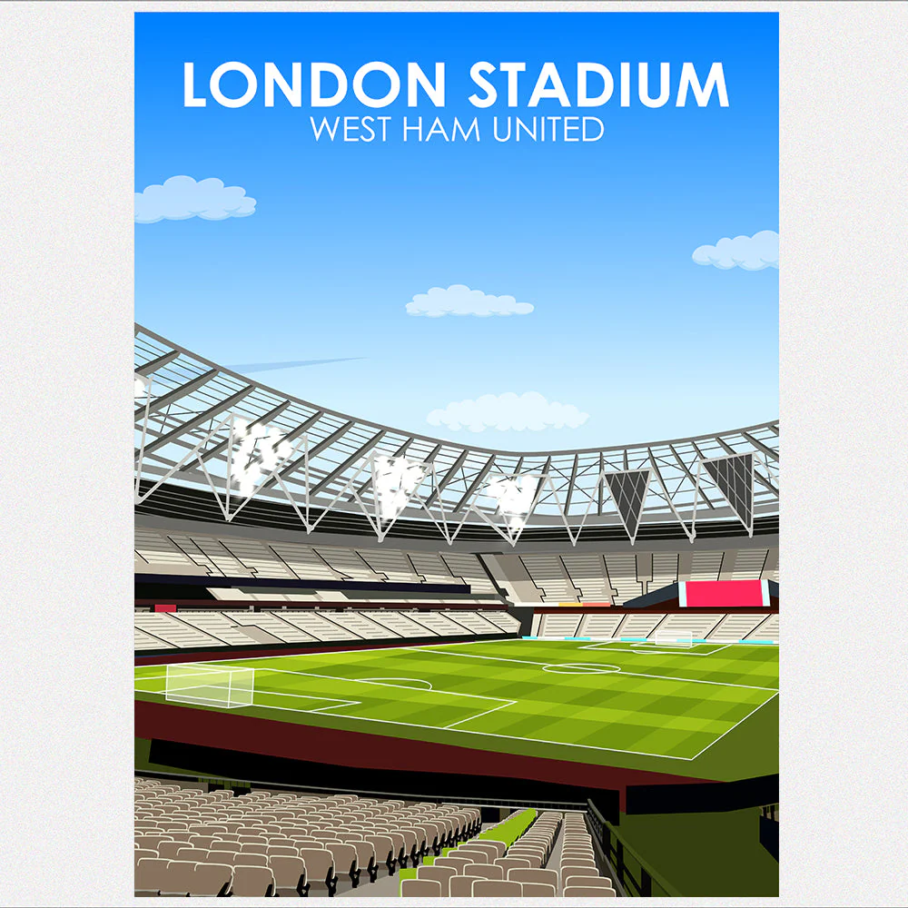 London Stadium Heavyweight Art Print - Image 5