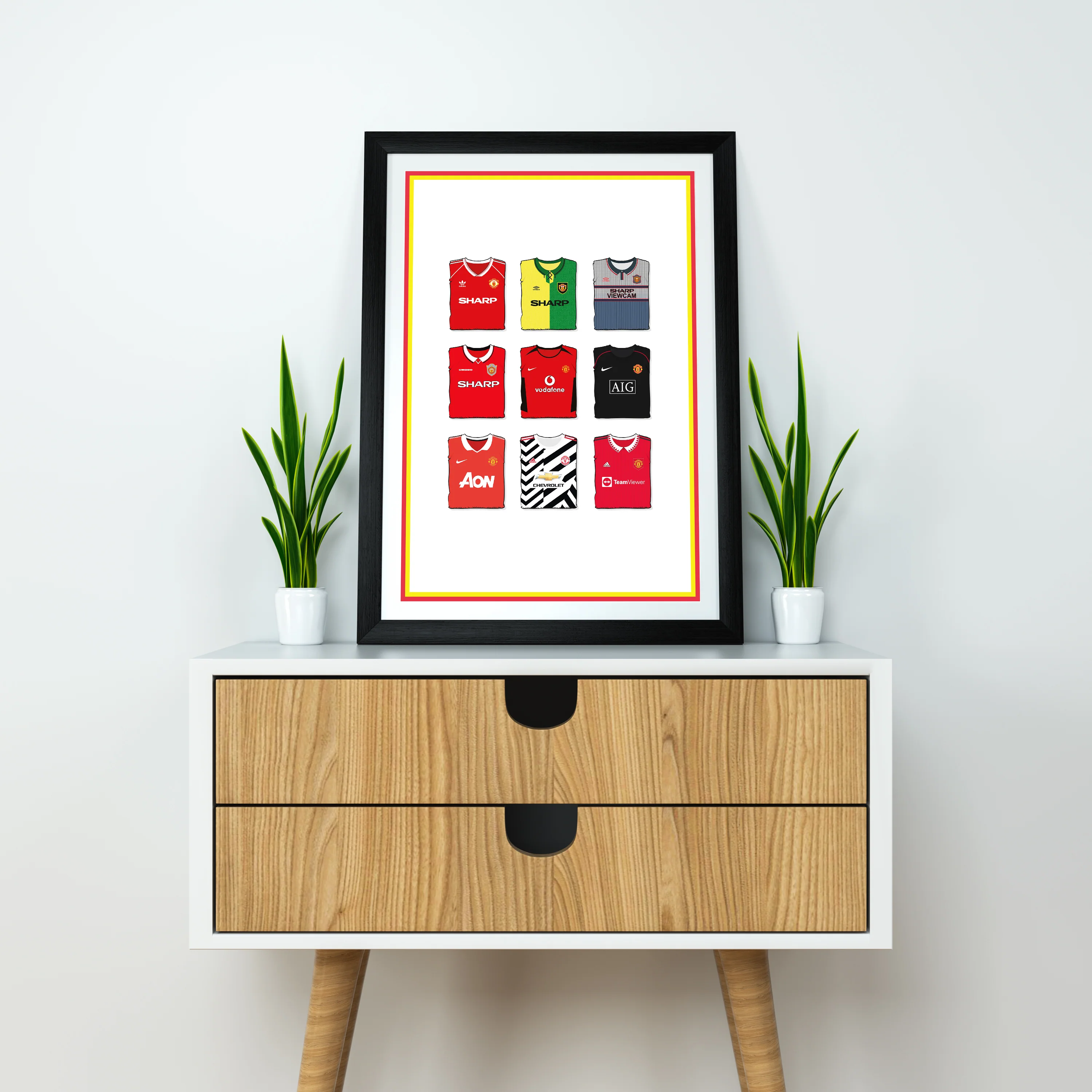 Manchester Utd Heavyweight Art Print - Football Post - Perfect Gift - Birthday Present for Him - Image 5