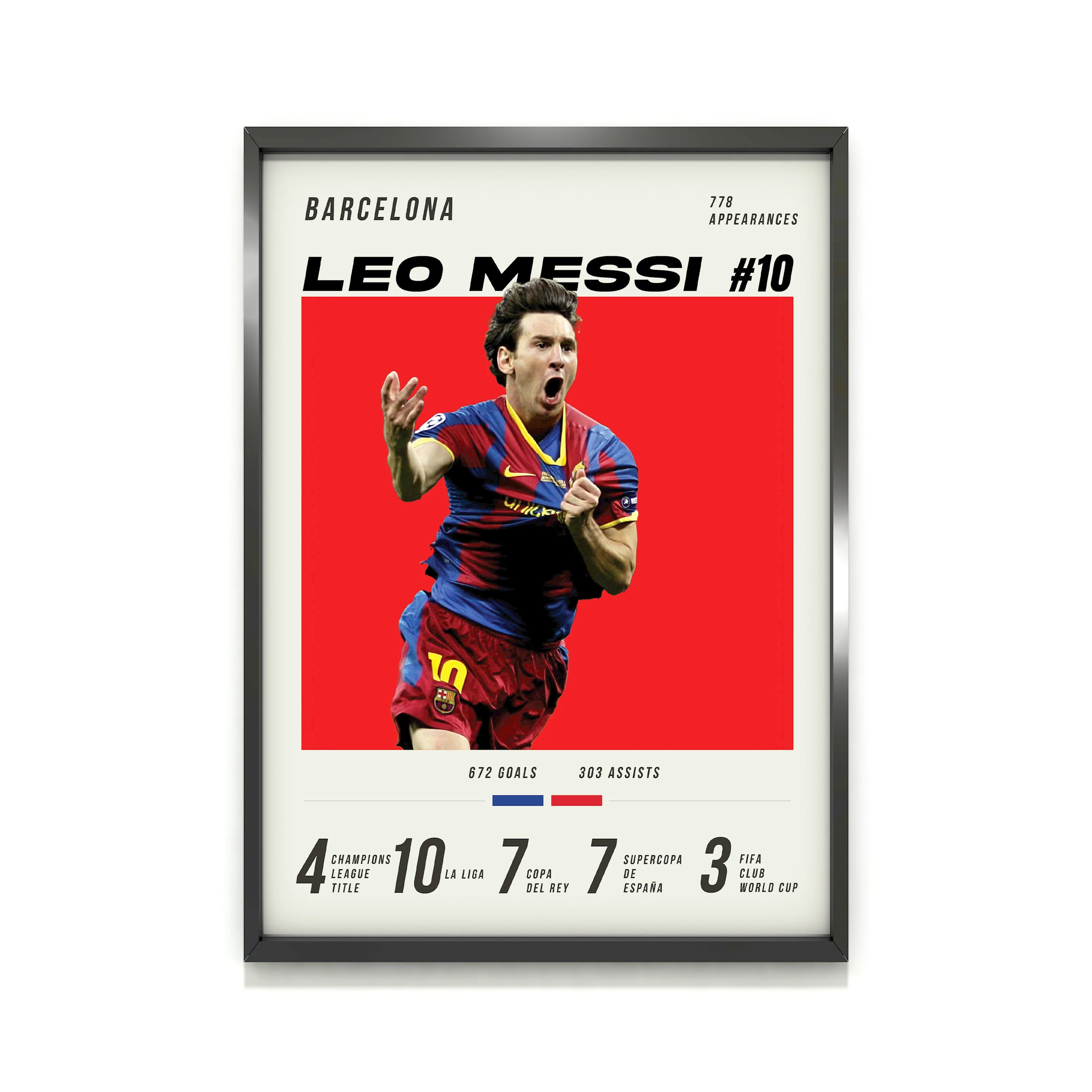 Messi #10 Heavyweight Art Print - Image 2