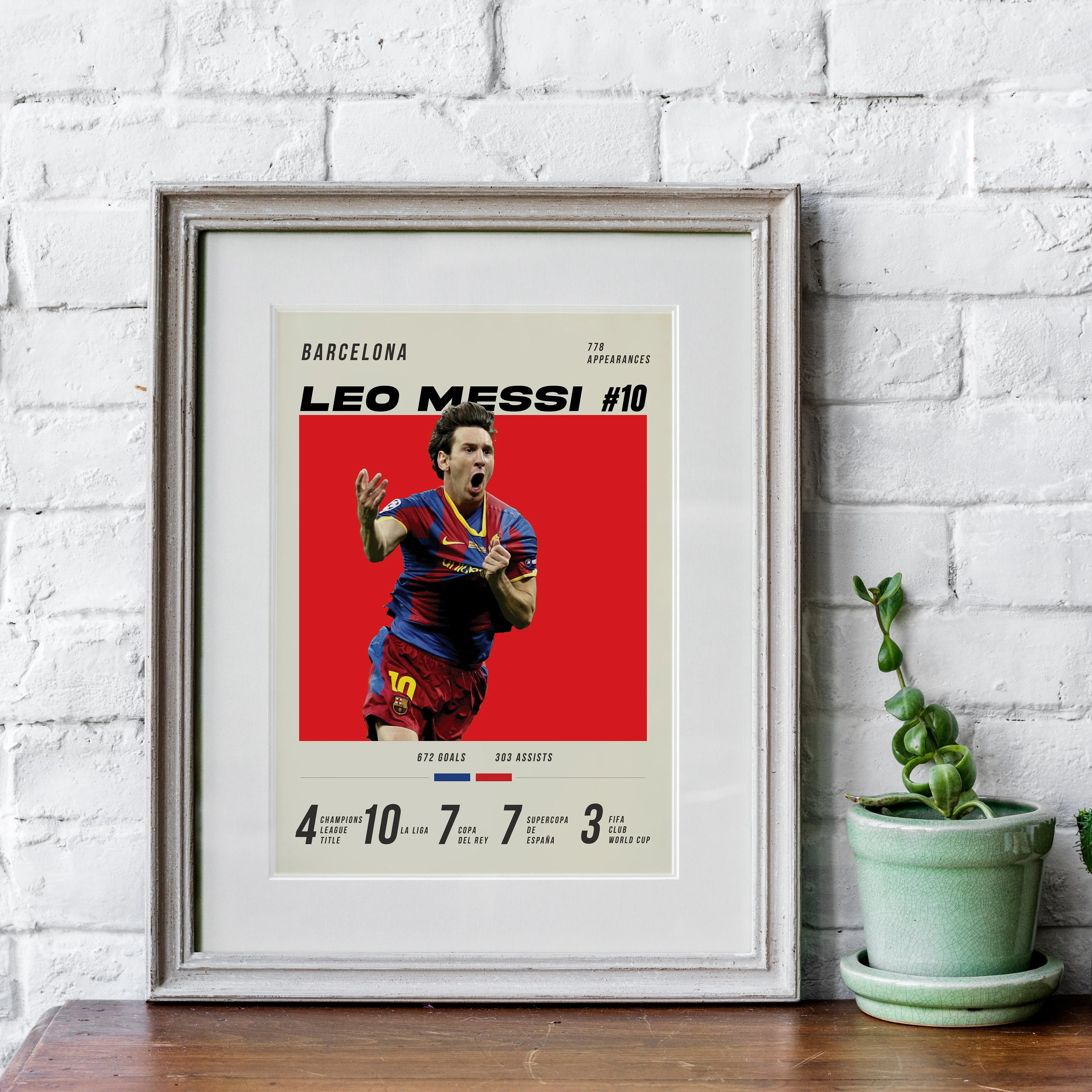 Messi #10 Heavyweight Art Print - Image 4