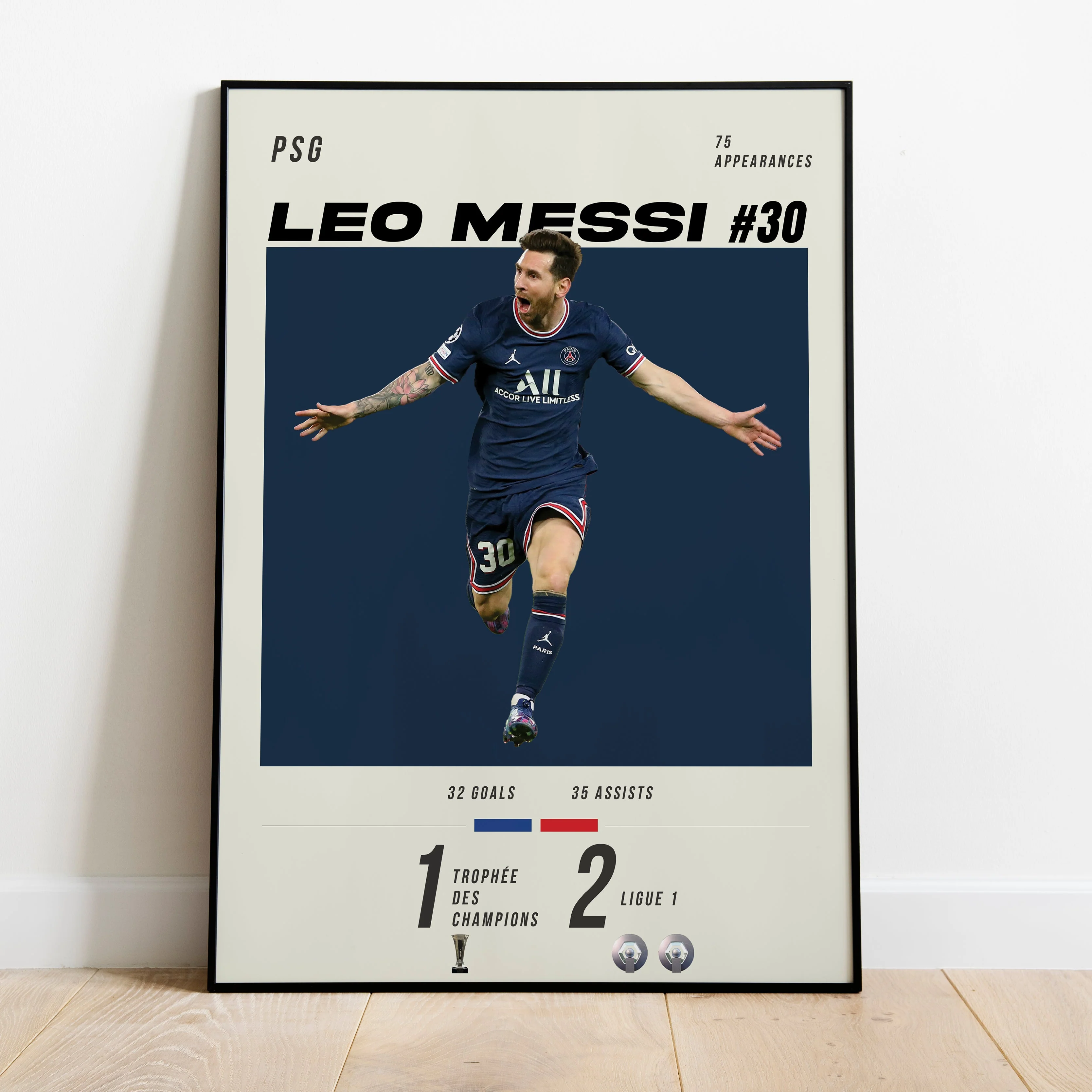 Messi #30 Heavyweight Art Print