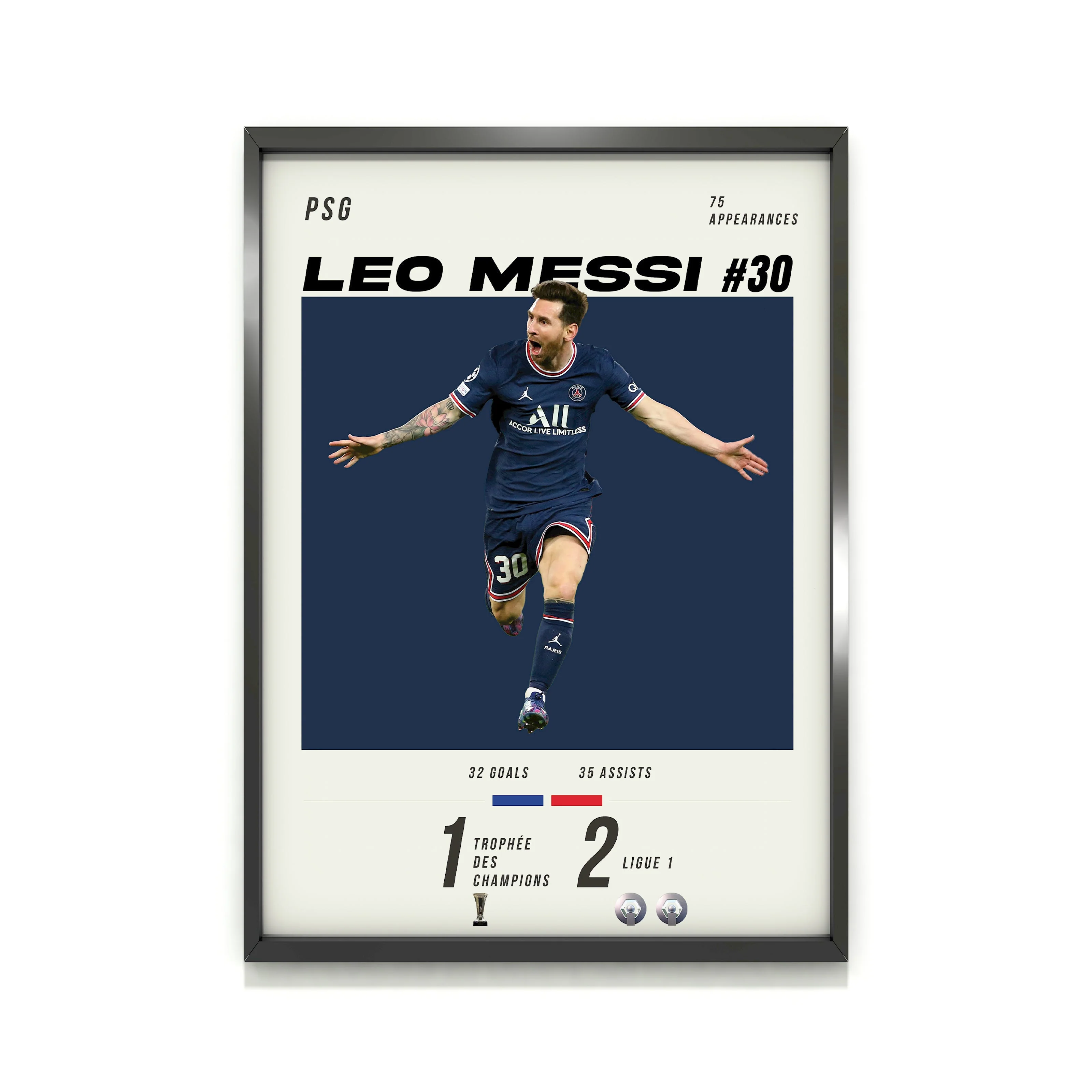 Messi #30 Heavyweight Art Print - Image 2