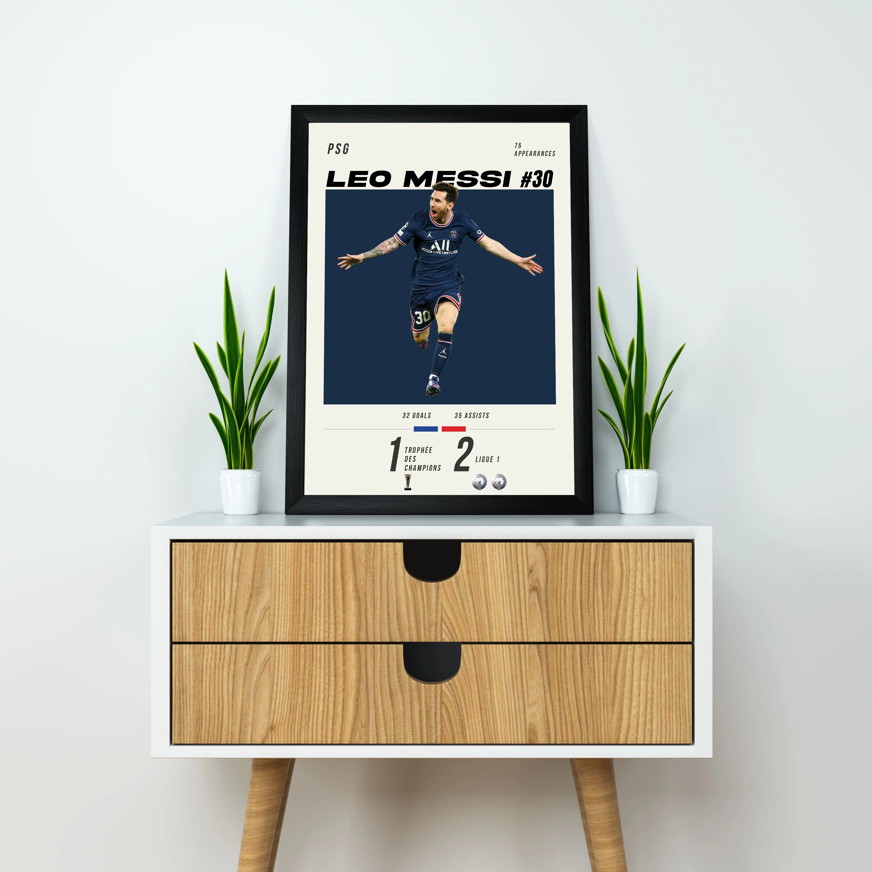 Messi #30 Heavyweight Art Print - Image 3