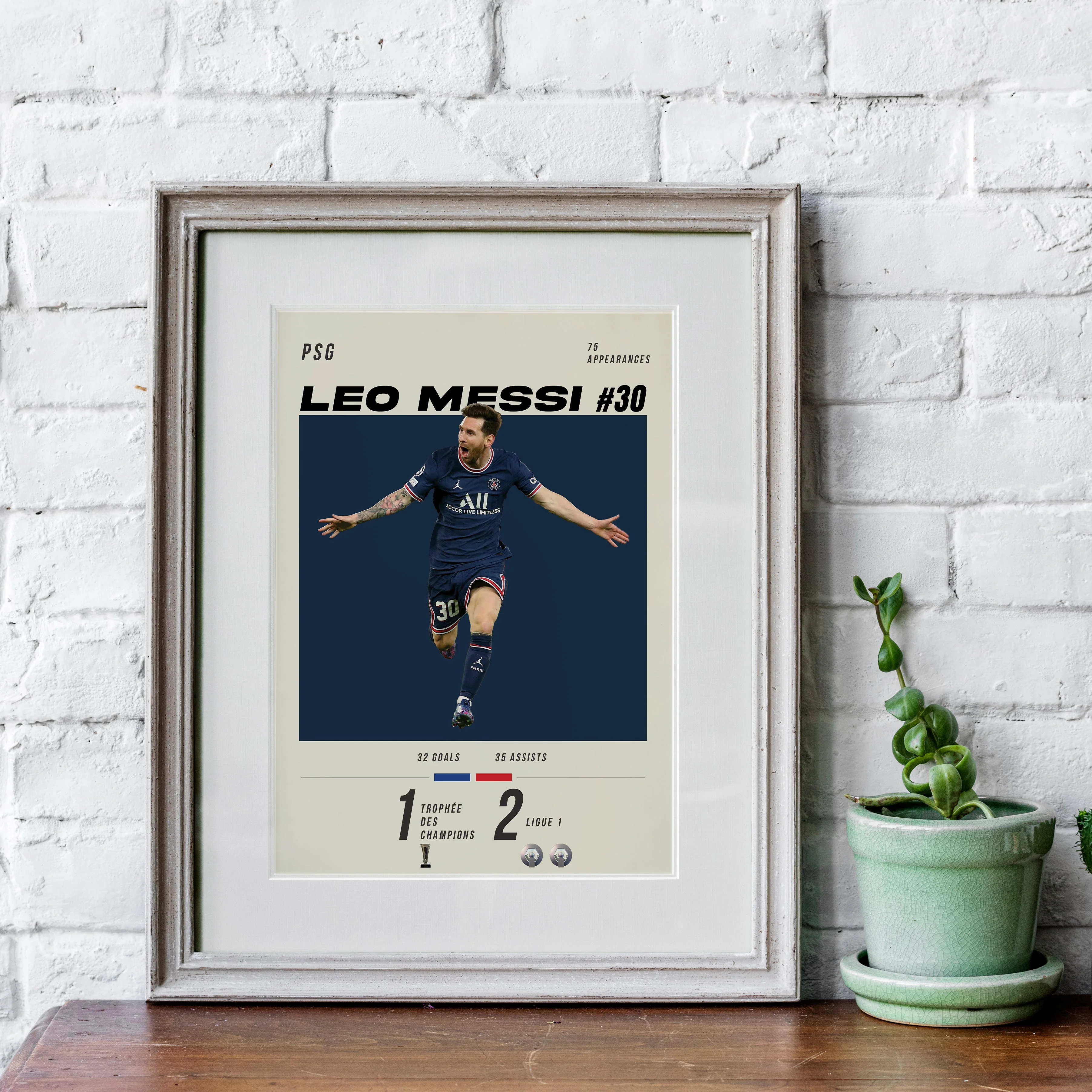 Messi #30 Heavyweight Art Print - Image 4