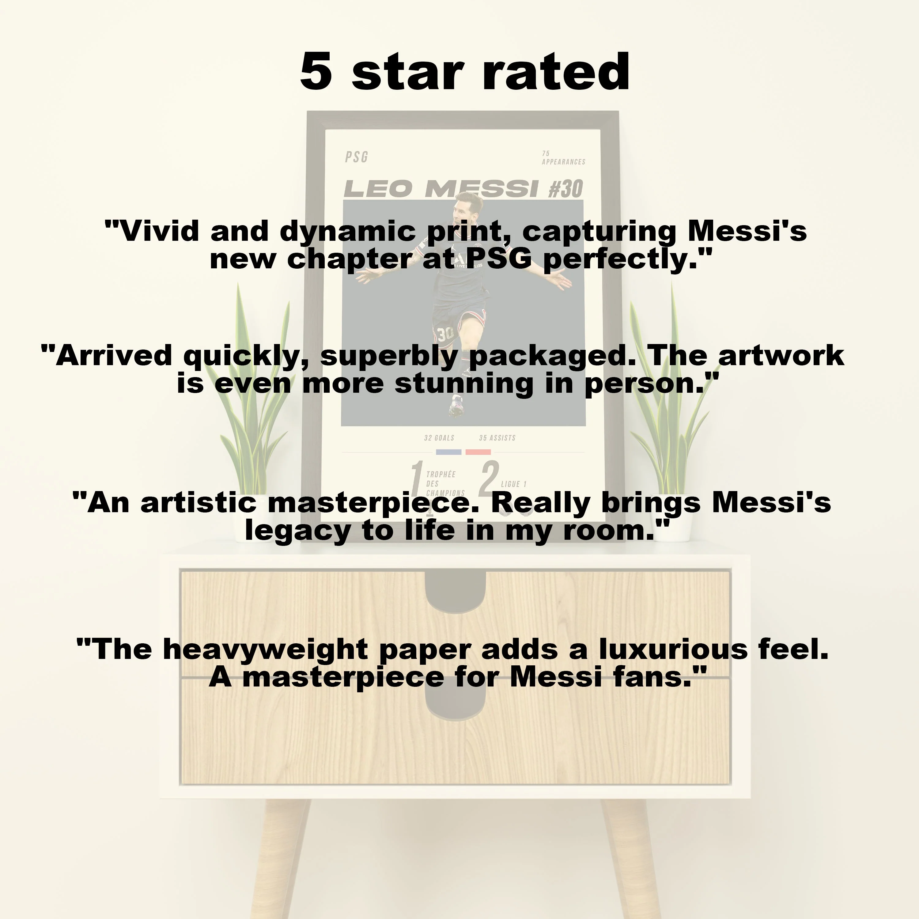 Messi #30 Heavyweight Art Print - Image 5