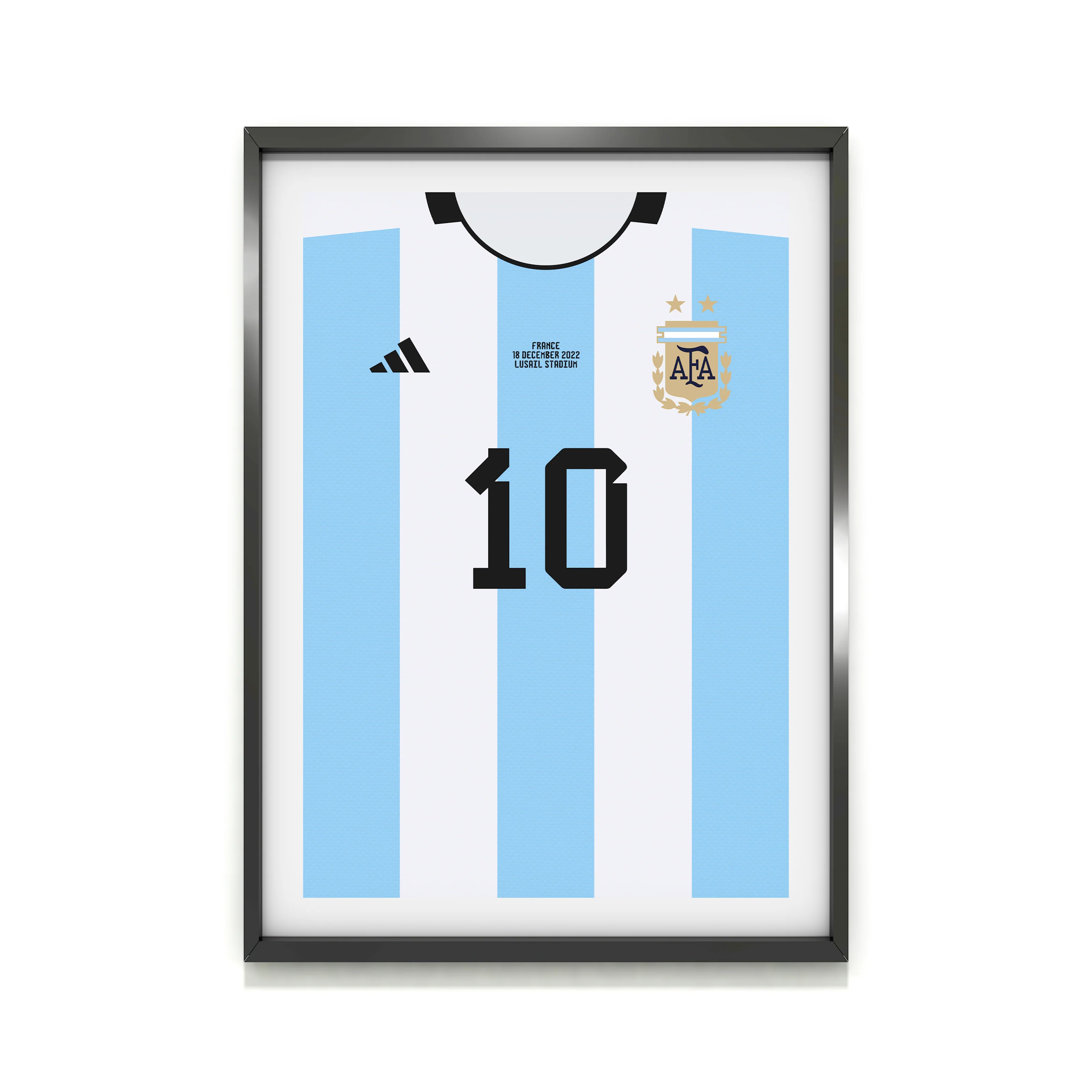 Messi Argentina 22/23 (Front) Heavyweight Art Print - Football Post - Perfect Gift - Birthday Present for Him - Image 2
