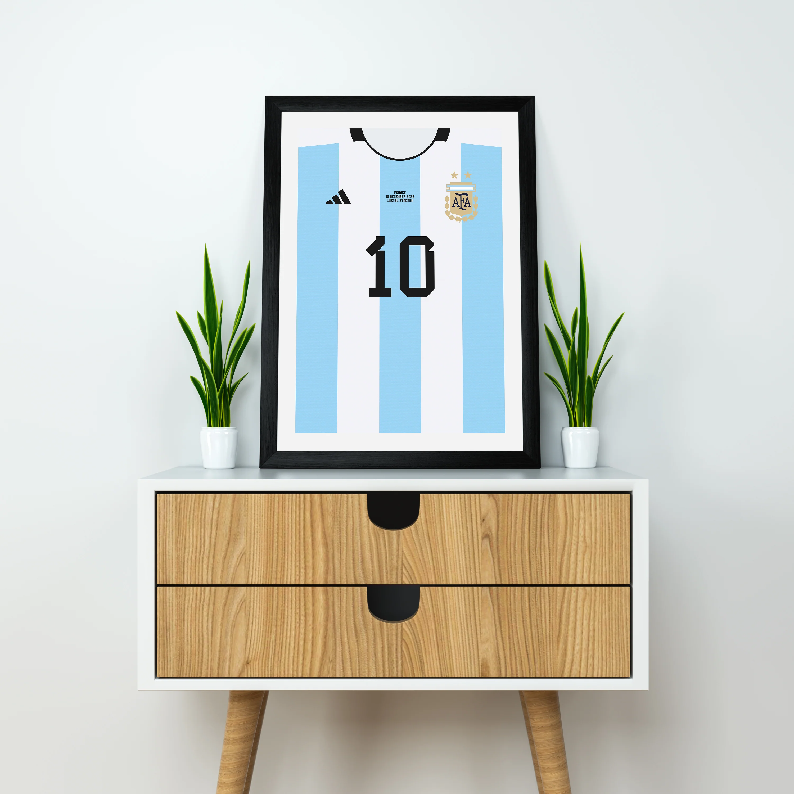 Messi Argentina 22/23 (Front) Heavyweight Art Print - Football Post - Perfect Gift - Birthday Present for Him - Image 4
