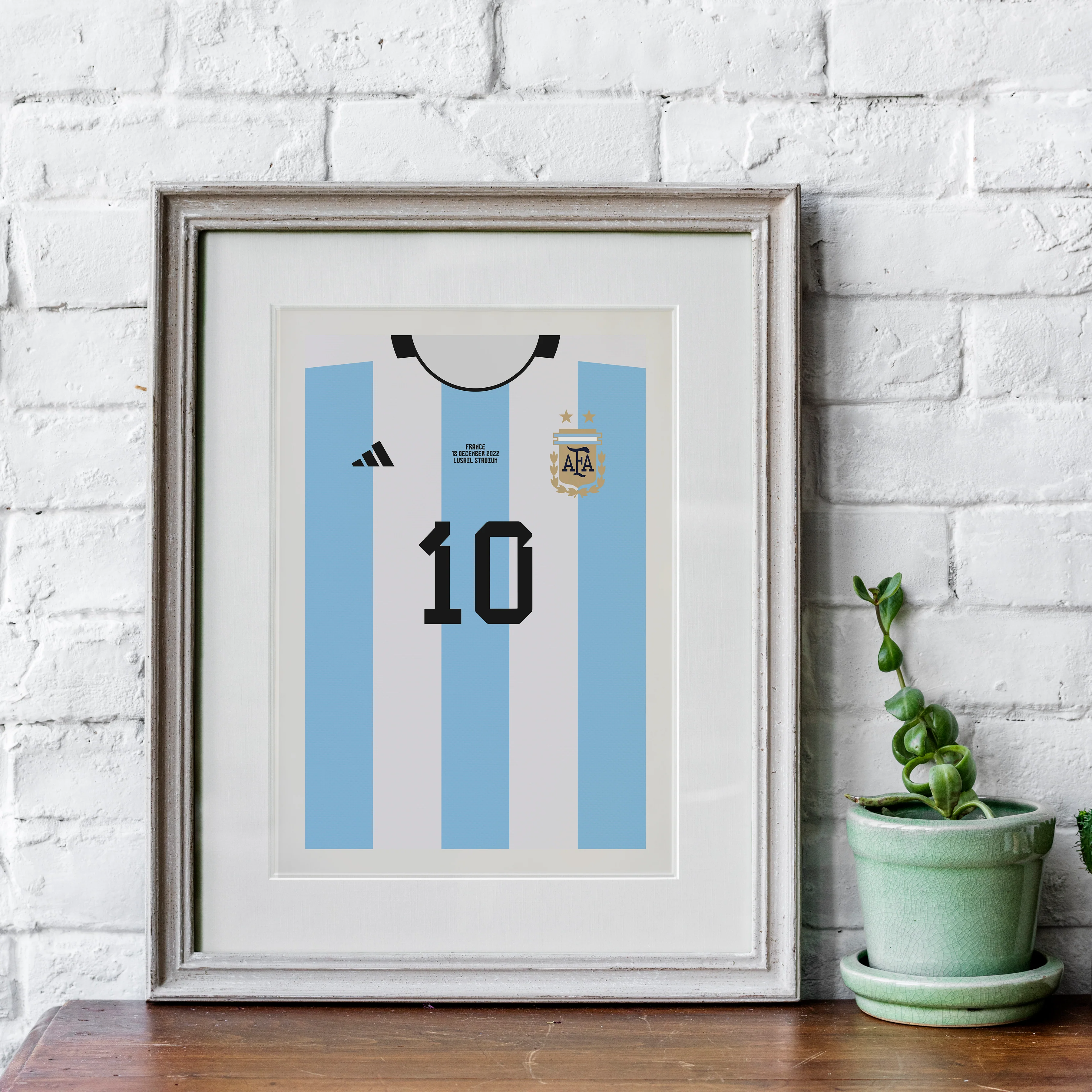 Messi Argentina 22/23 (Front) Heavyweight Art Print - Football Post - Perfect Gift - Birthday Present for Him - Image 5