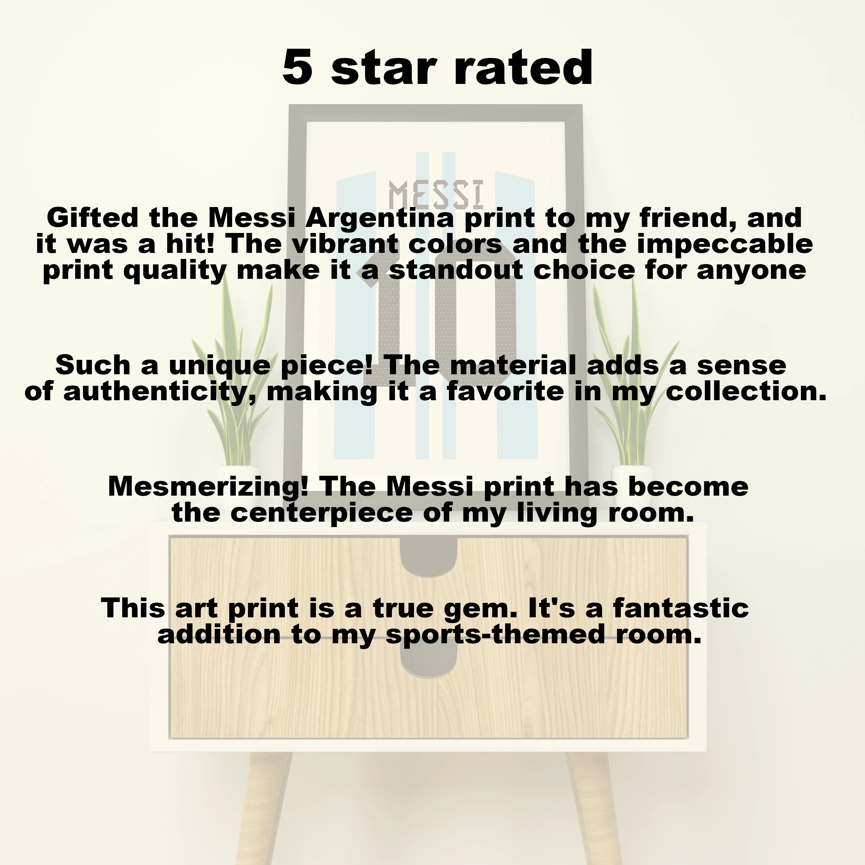 Messi Argentina 22/23 Heavyweight Art Print - Football Post - Perfect Gift - Birthday Present for Him - Image 6