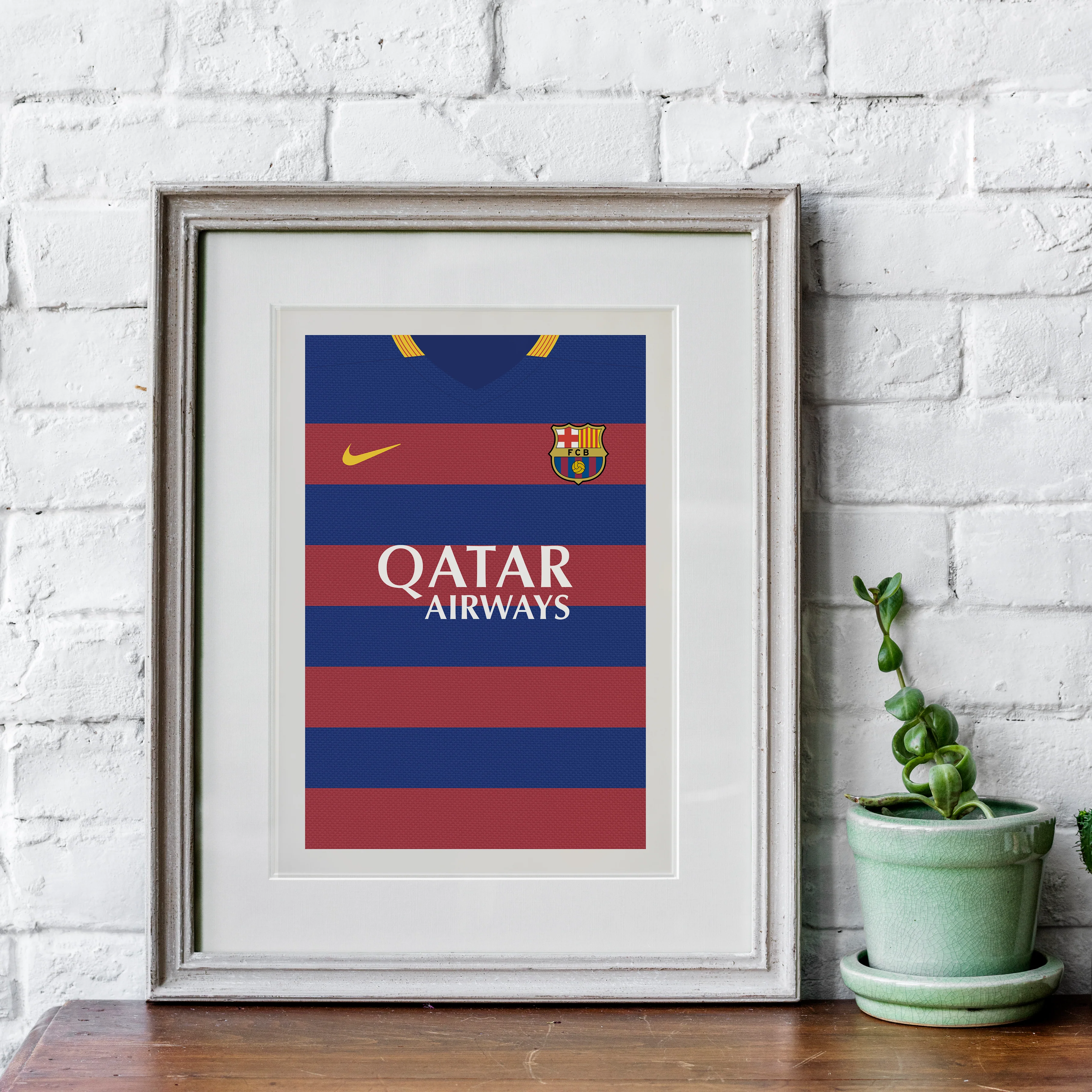 Messi Barcelona 15/16 (Front) Heavyweight Art Print - Football Post - Perfect Gift - Birthday Present for Him - Image 4