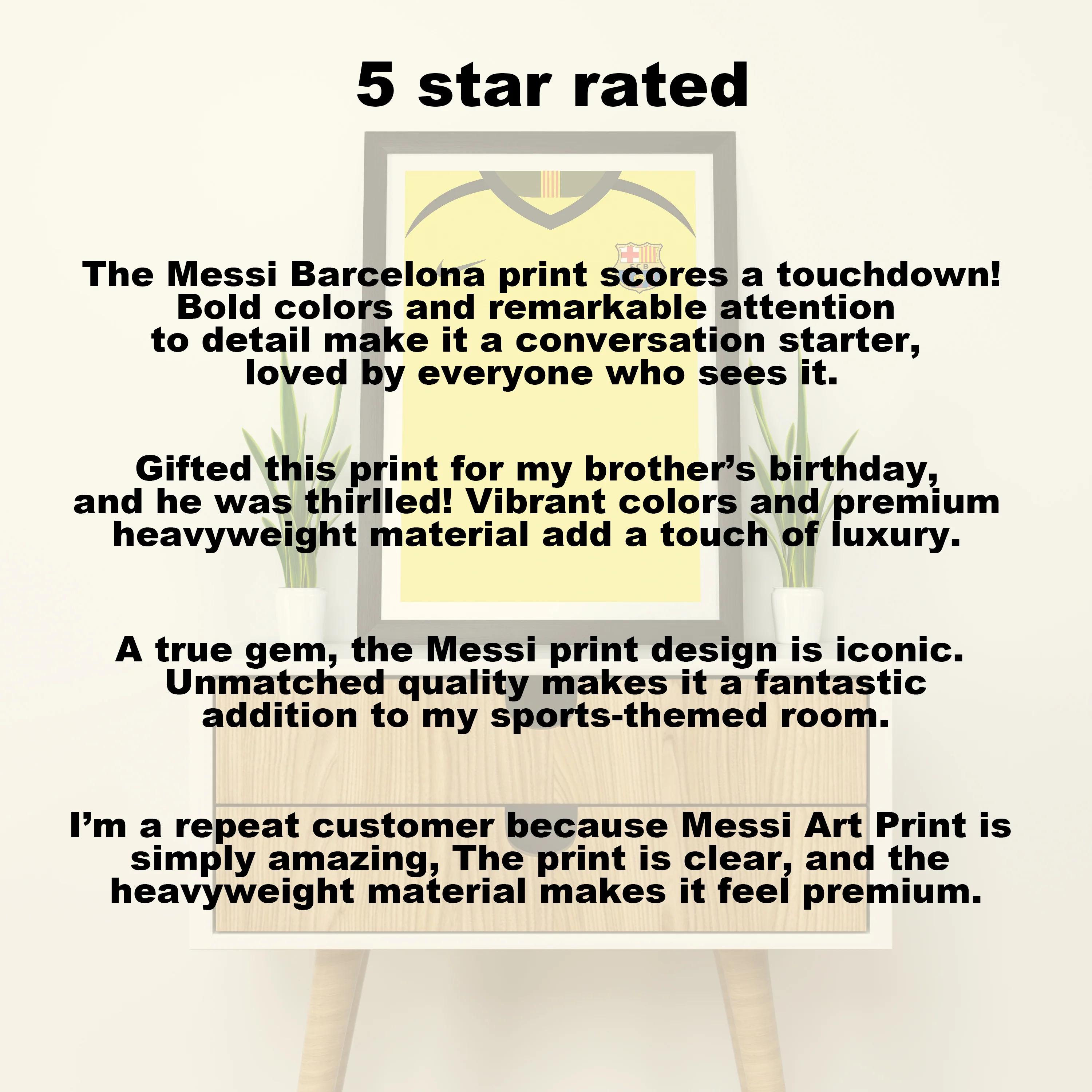 Messi Barcelona 2005/06 (Front) Heavyweight Art Print - Football Post - Perfect Gift - Birthday Present for Him - Image 6