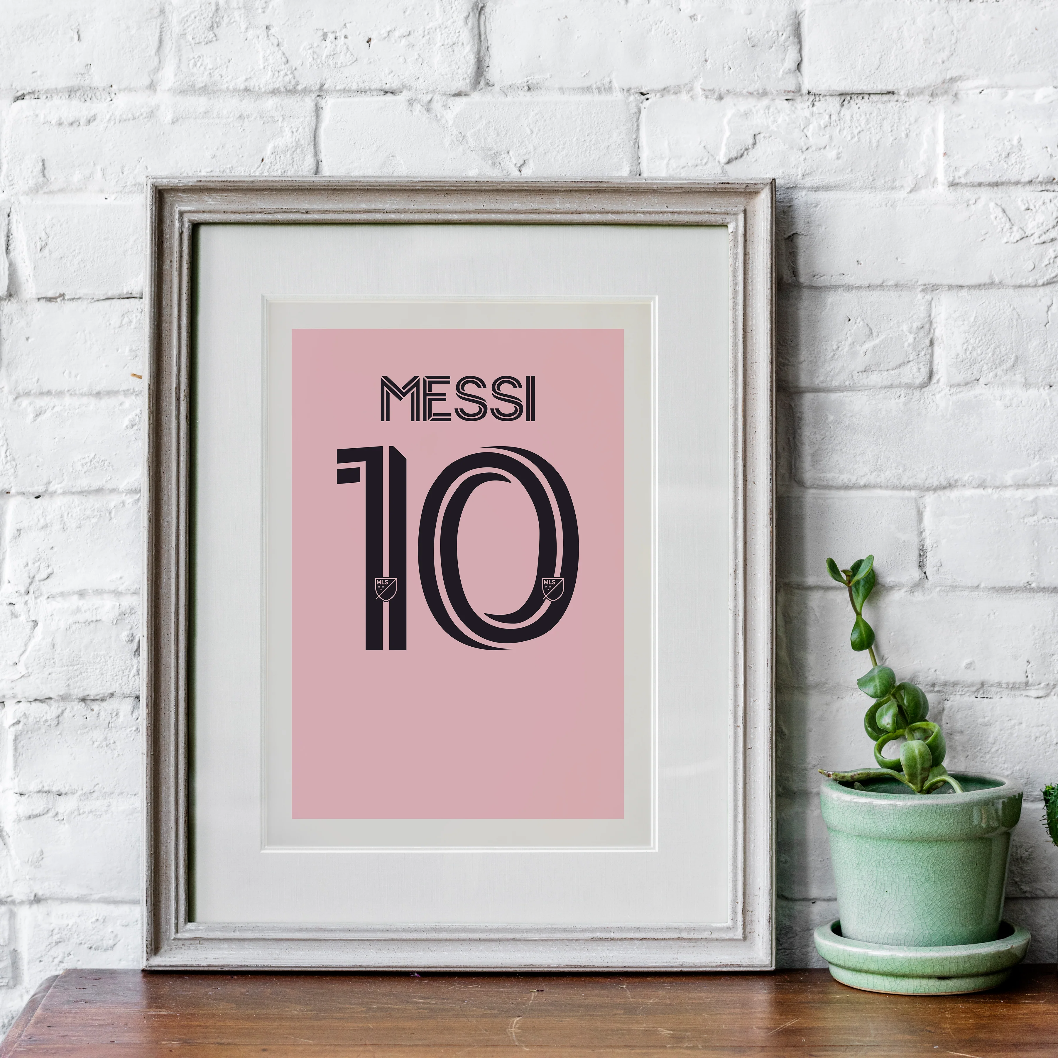 Messi Inter Miami (Back) Heavyweight Art Print - Football Post - Perfect Gift - Birthday Present for Him - Image 4