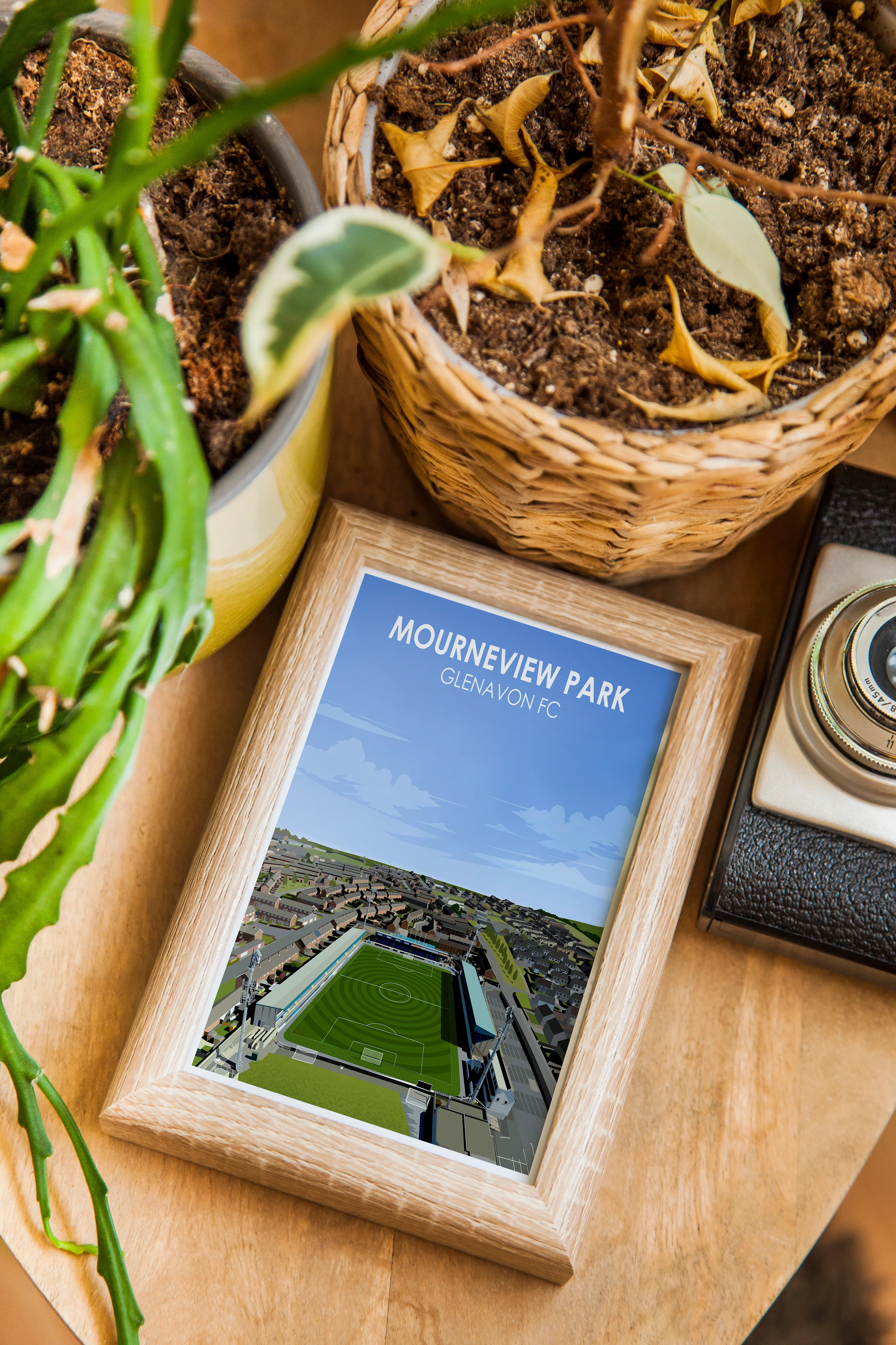 Mounreview Park Heavyweight Art Print - Football Post - Perfect Gift - Birthday Present for Him - Image 5