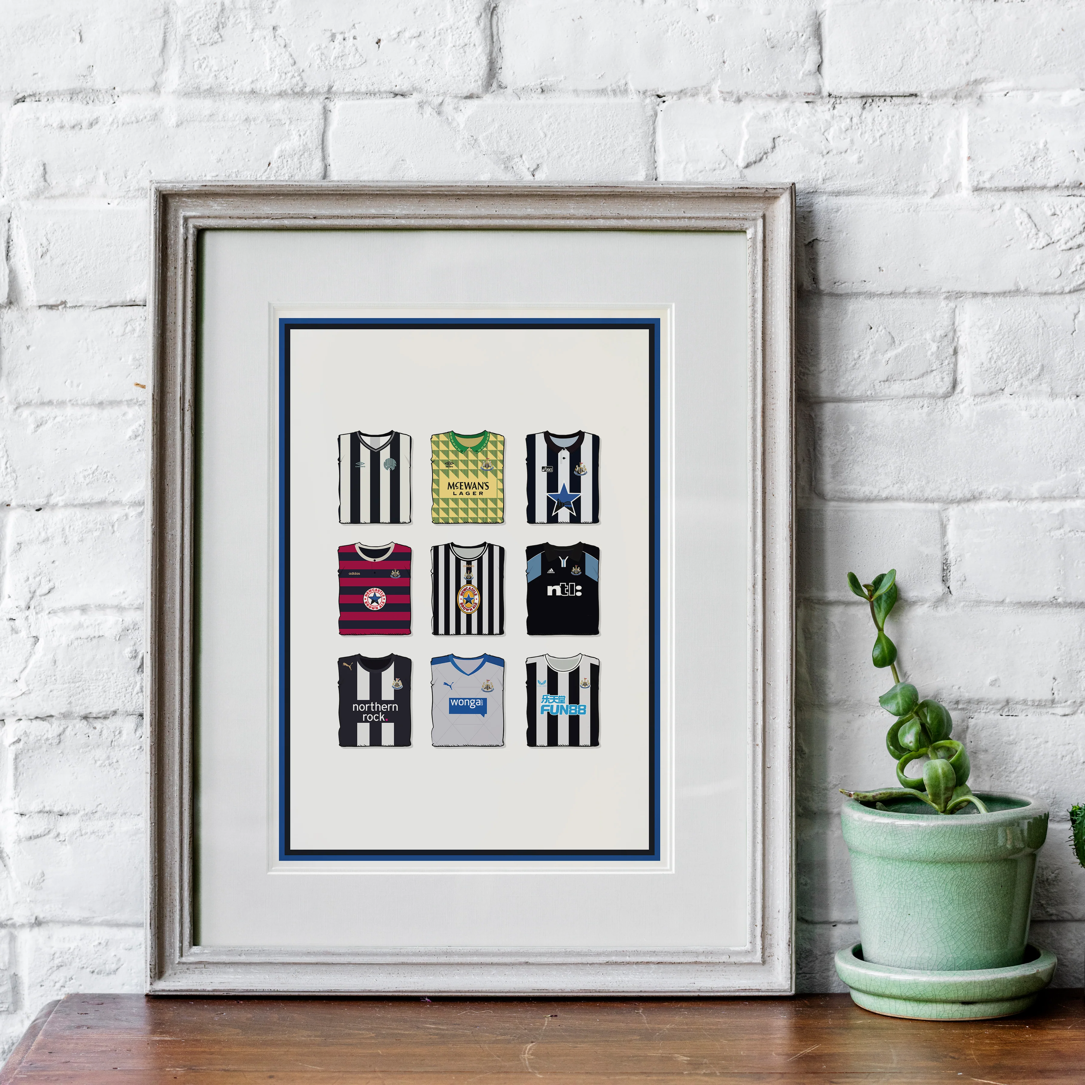 Newcastle Collection Heavyweight Art Print - Football Post - Perfect Gift - Birthday Present for Him - Image 4