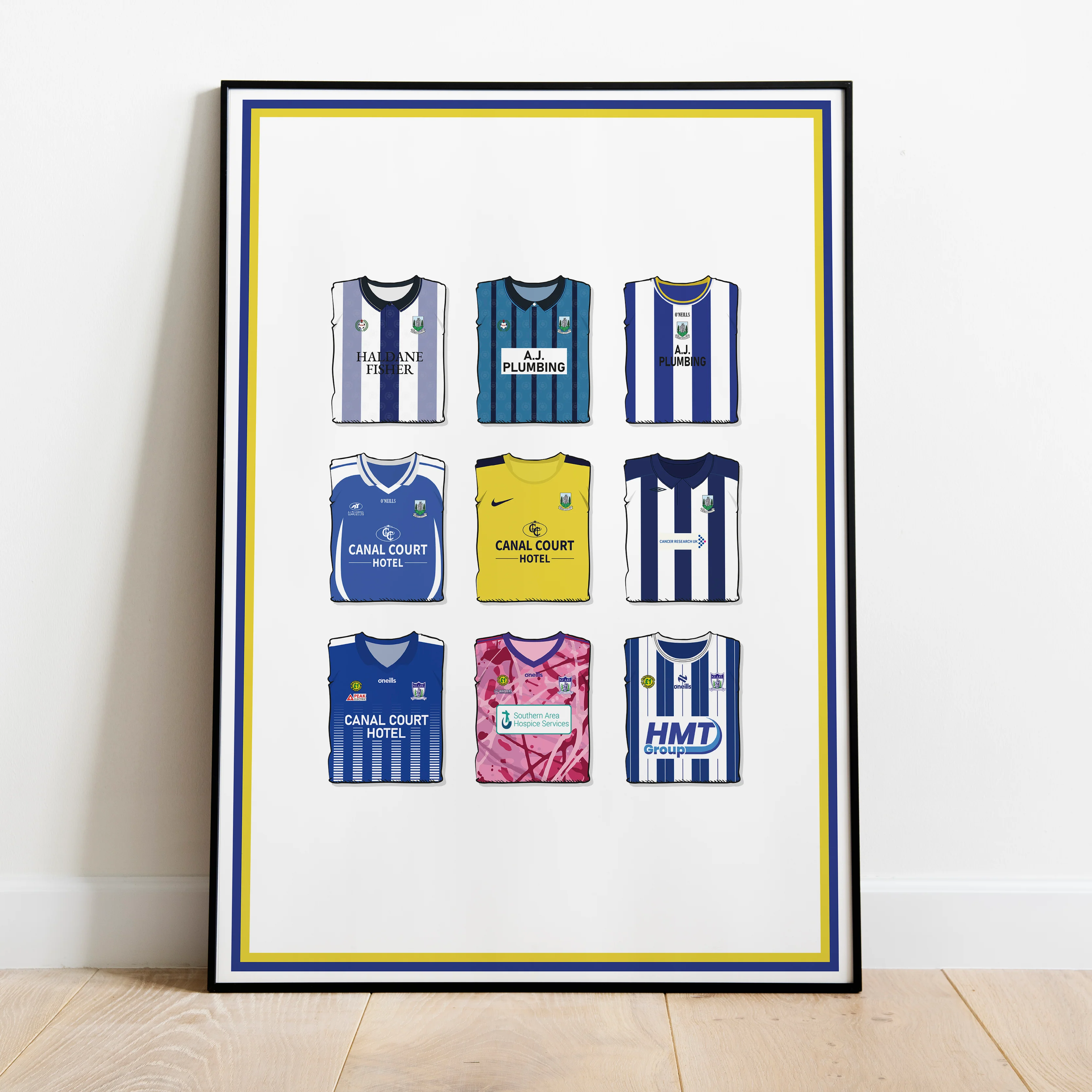 Newry City Heavyweight Art Print - Football Post - Perfect Gift - Birthday Present for Him