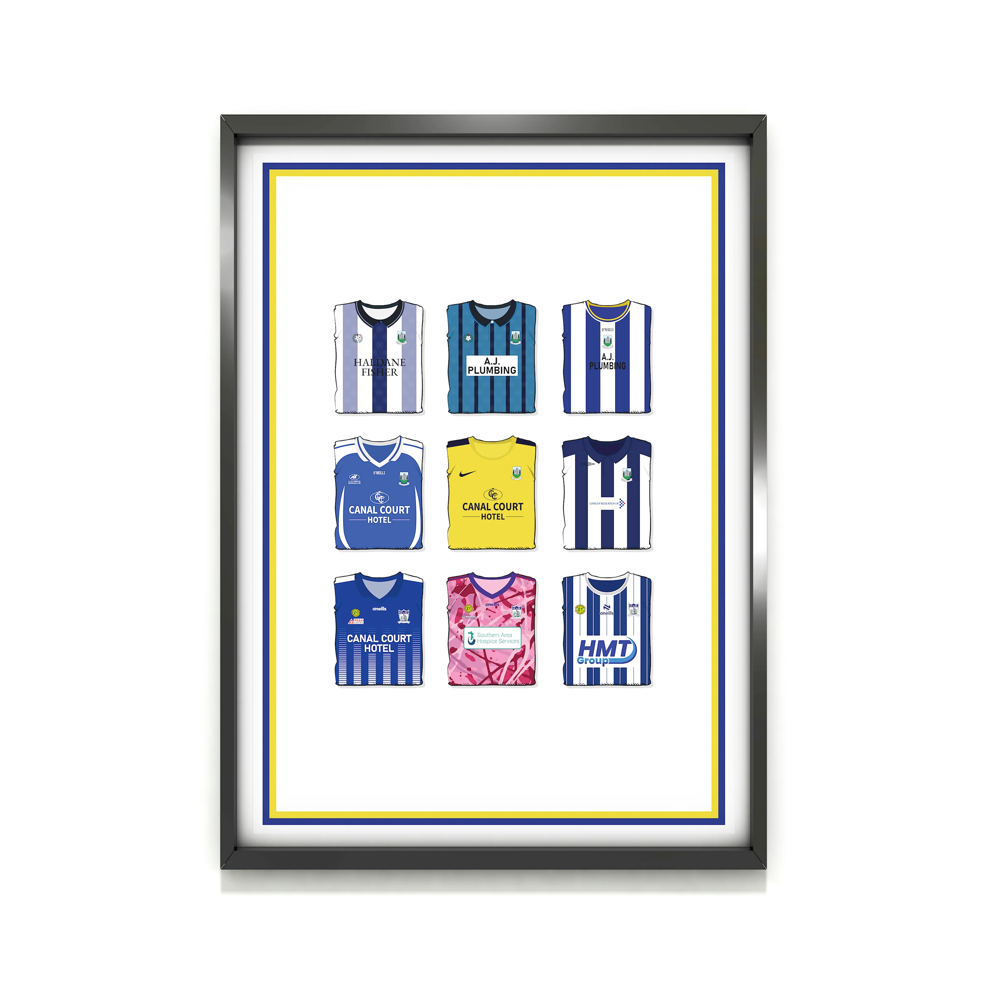Newry City Heavyweight Art Print - Football Post - Perfect Gift - Birthday Present for Him - Image 2
