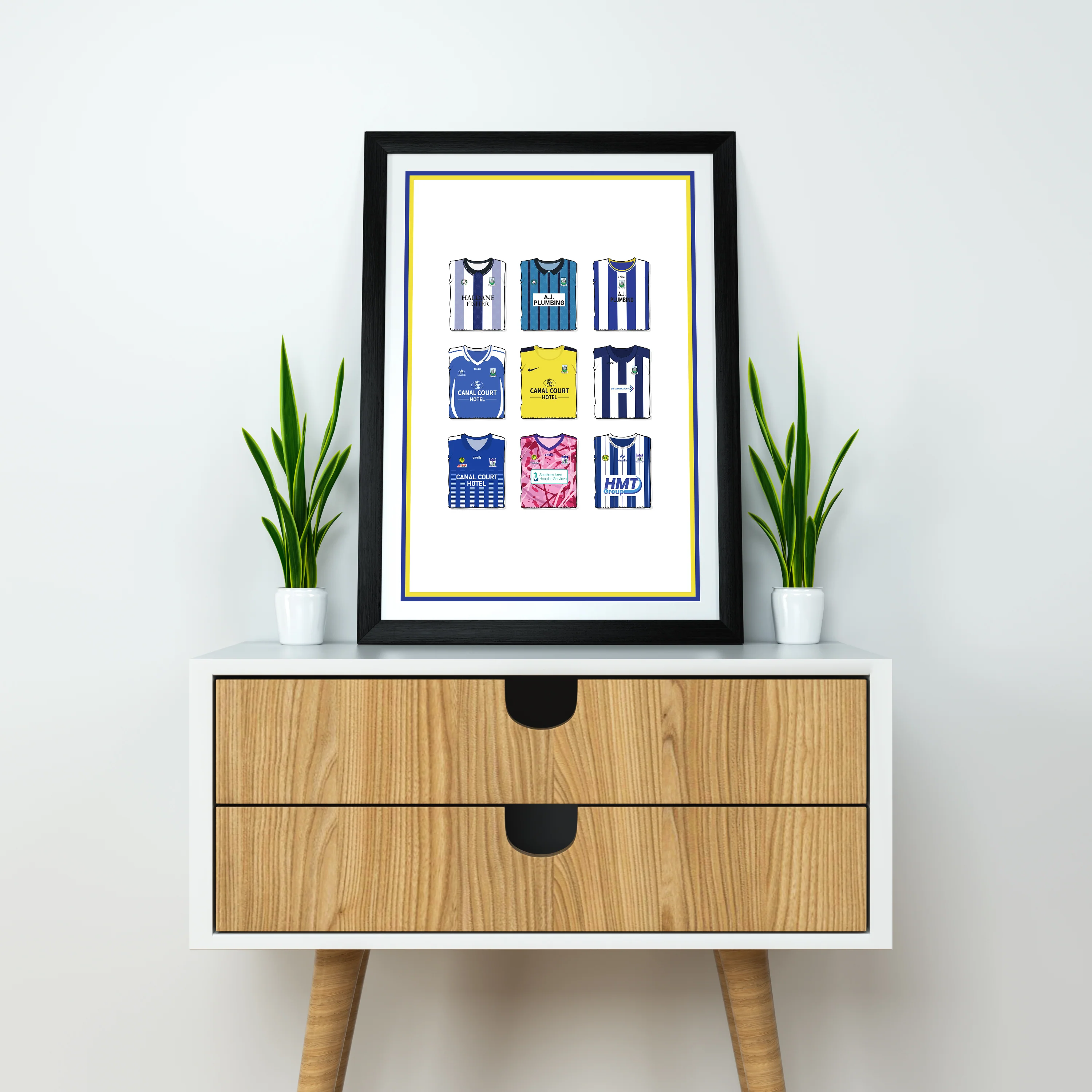 Newry City Heavyweight Art Print - Football Post - Perfect Gift - Birthday Present for Him - Image 3