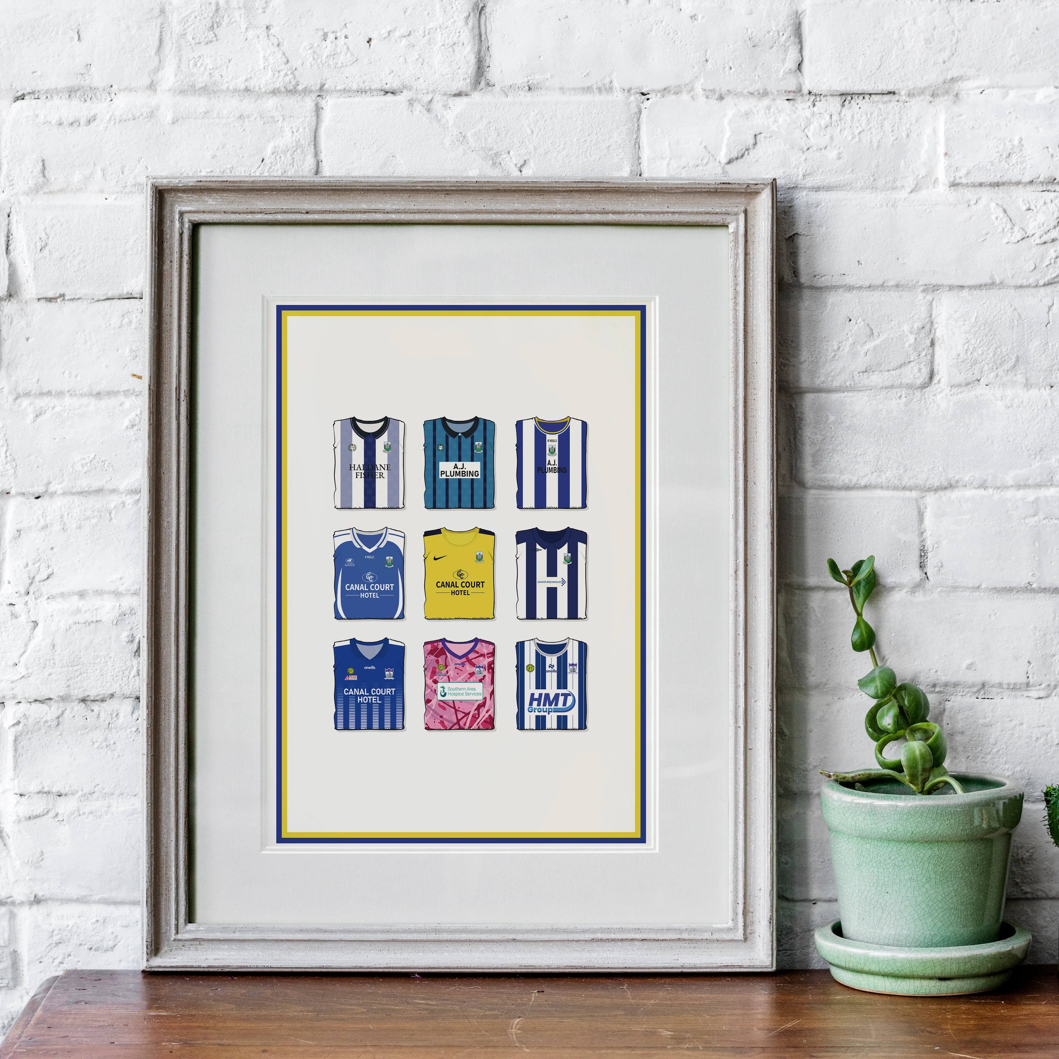 Newry City Heavyweight Art Print - Football Post - Perfect Gift - Birthday Present for Him - Image 4