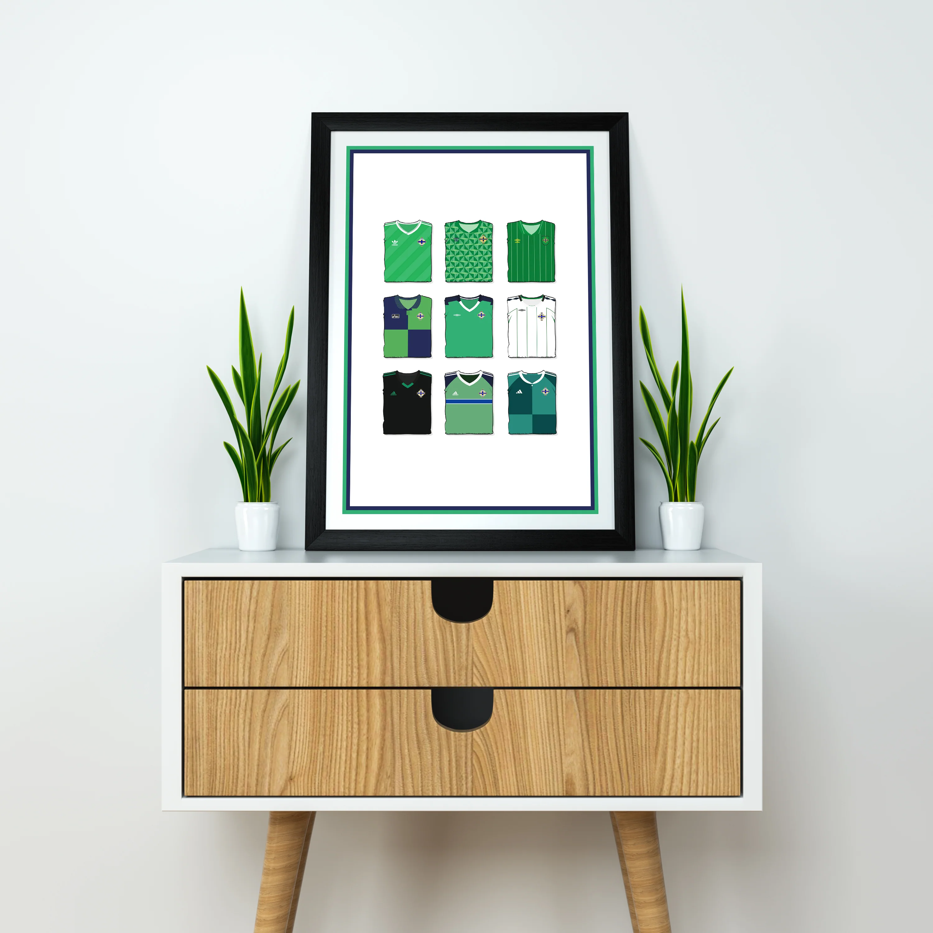 Northern Ireland Heavyweight Art Print - Football Post - Perfect Gift - Birthday Present for Him - Image 3