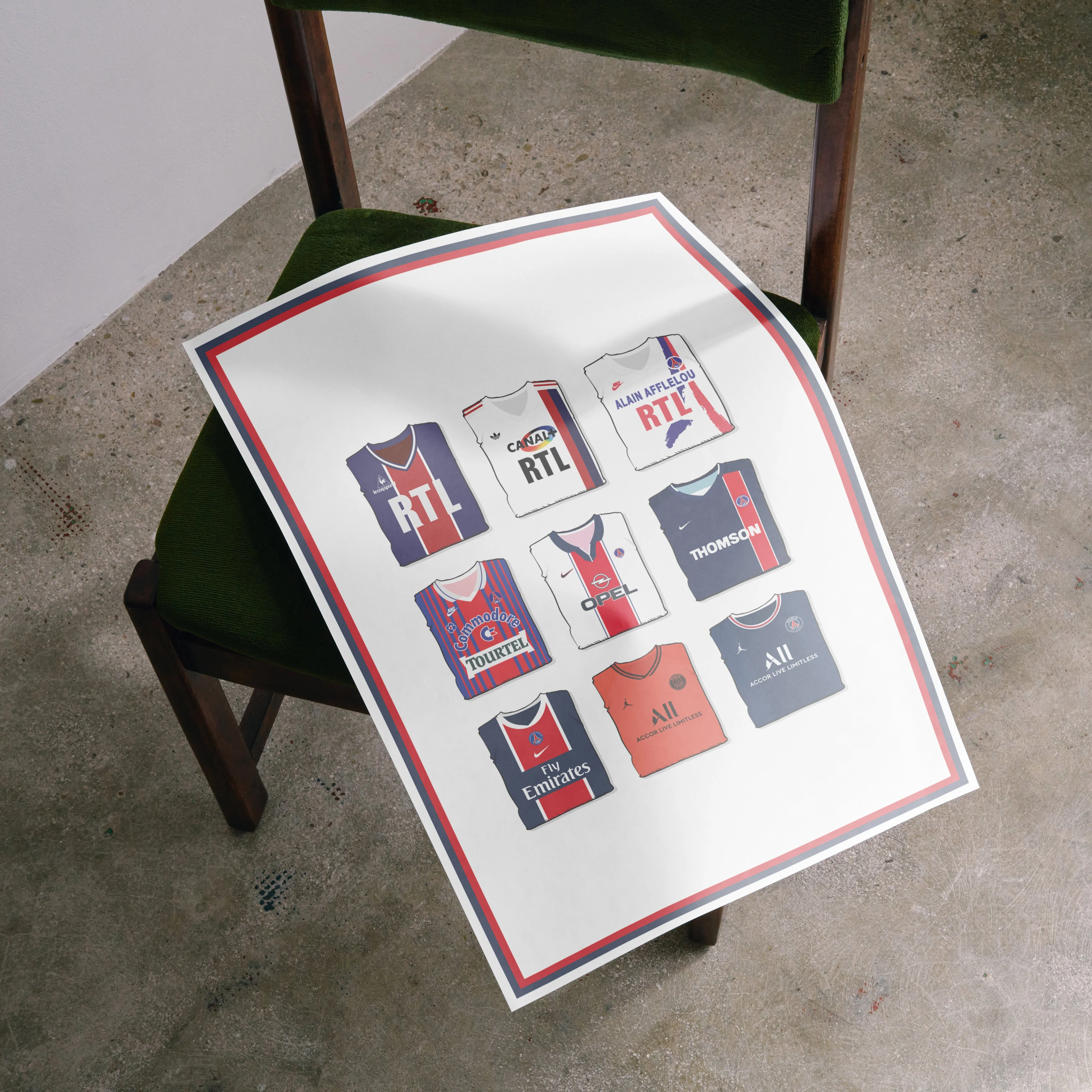 PSG Collection Heavyweight Art Print - Image 3