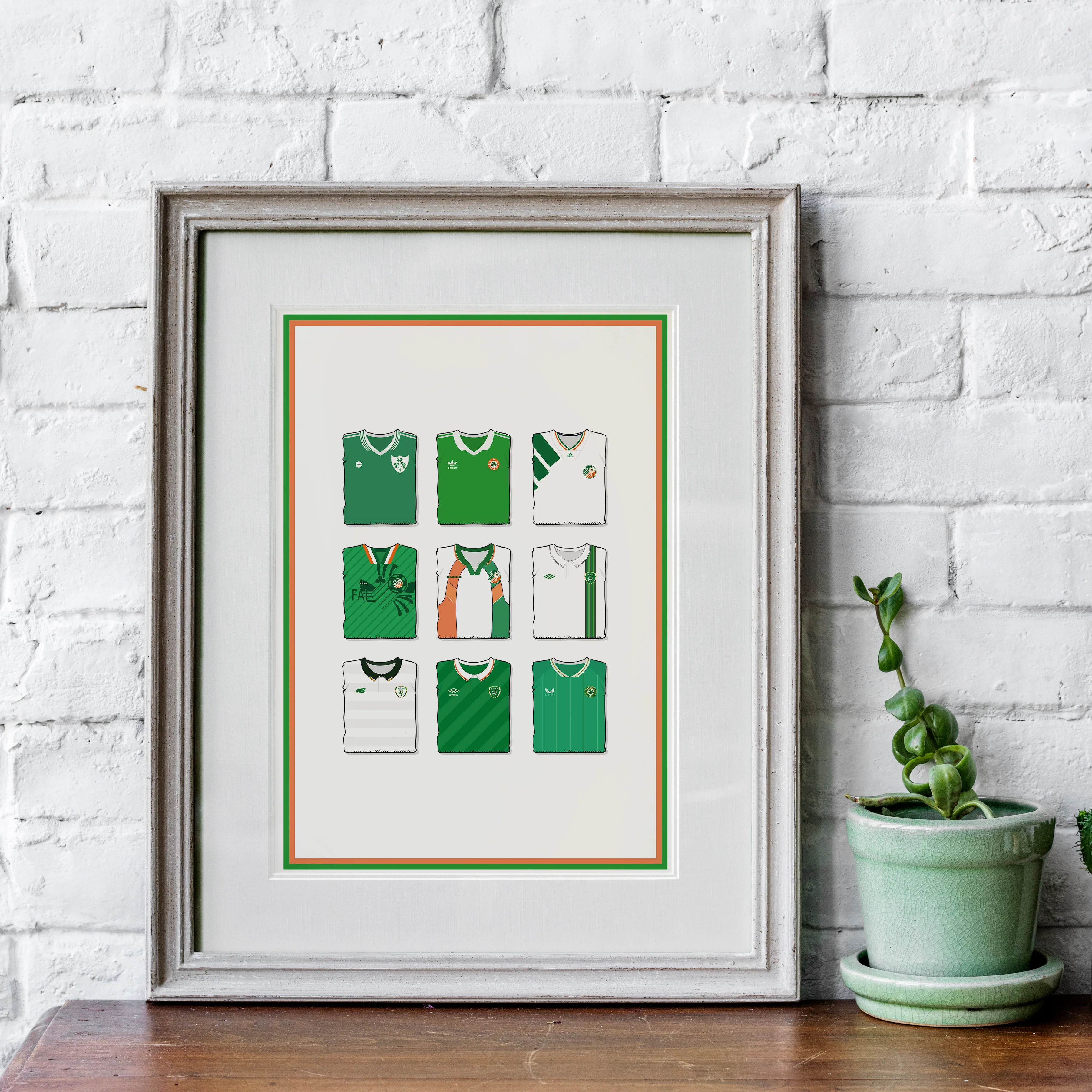 Republic Of Ireland Heavyweight Art Print - Football Post - Perfect Gift - Birthday Present for Him - Image 3