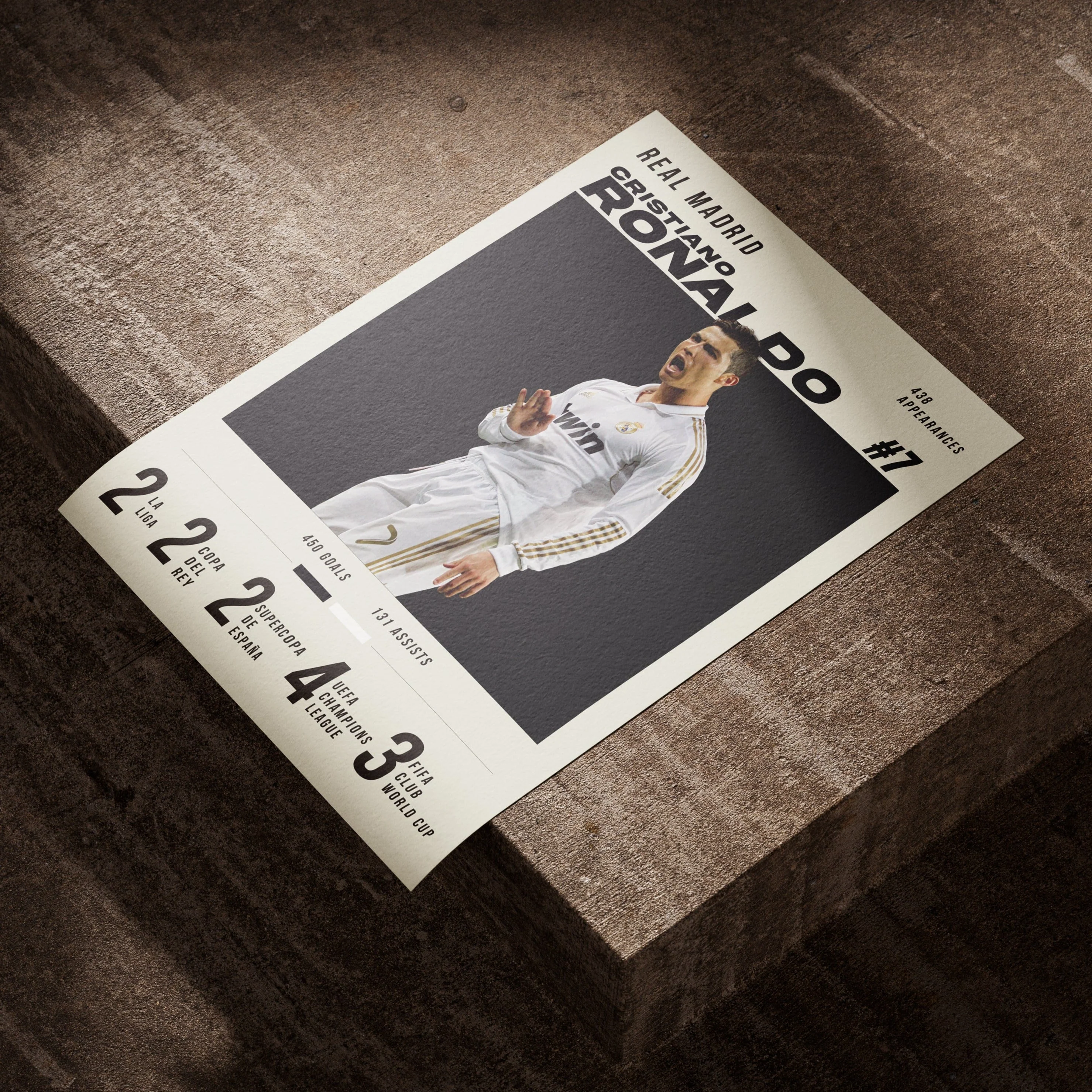 Ronaldo #7 Heavyweight Art Print - Image 5