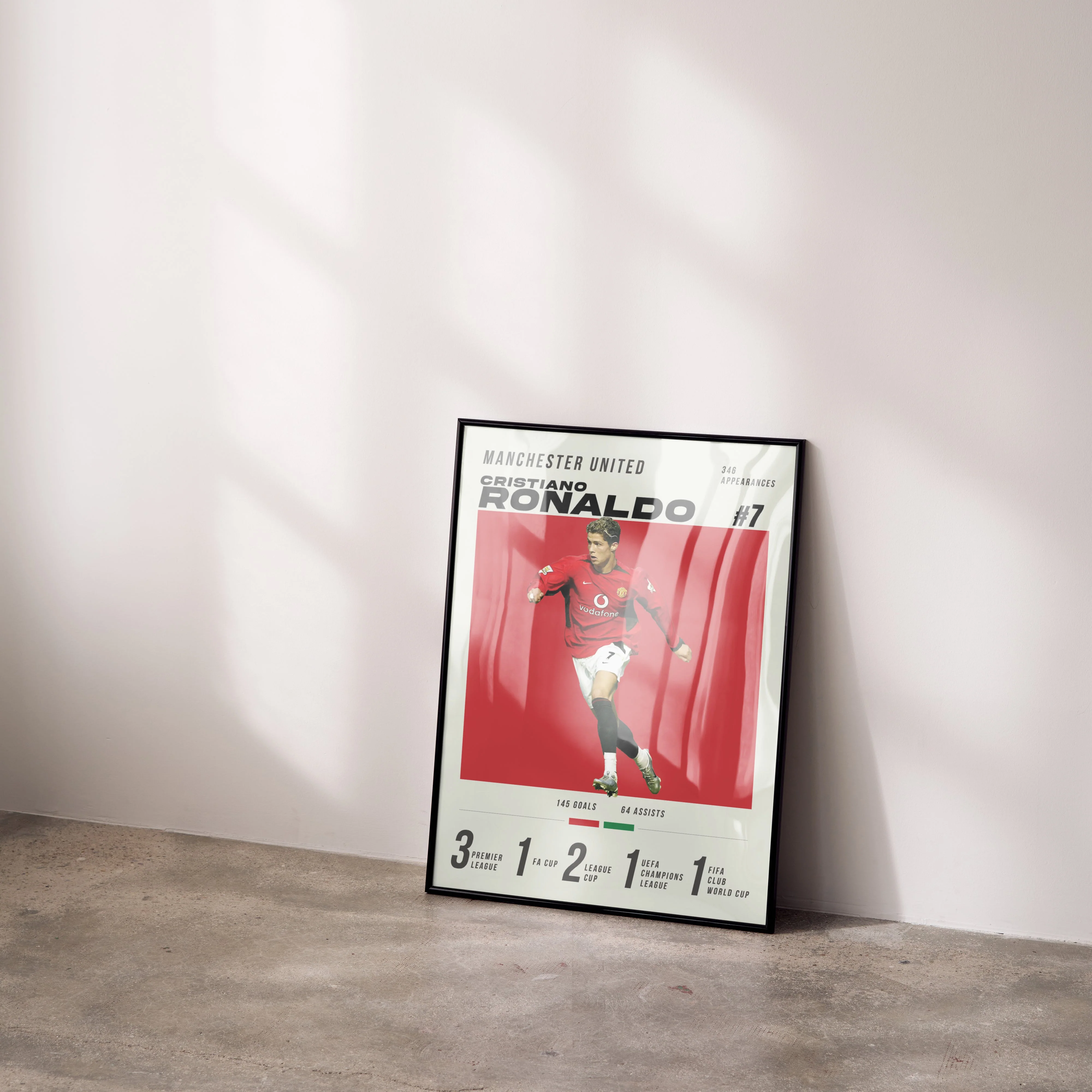 Ronaldo #7 Man Utd Heavyweight Art Print - Image 2