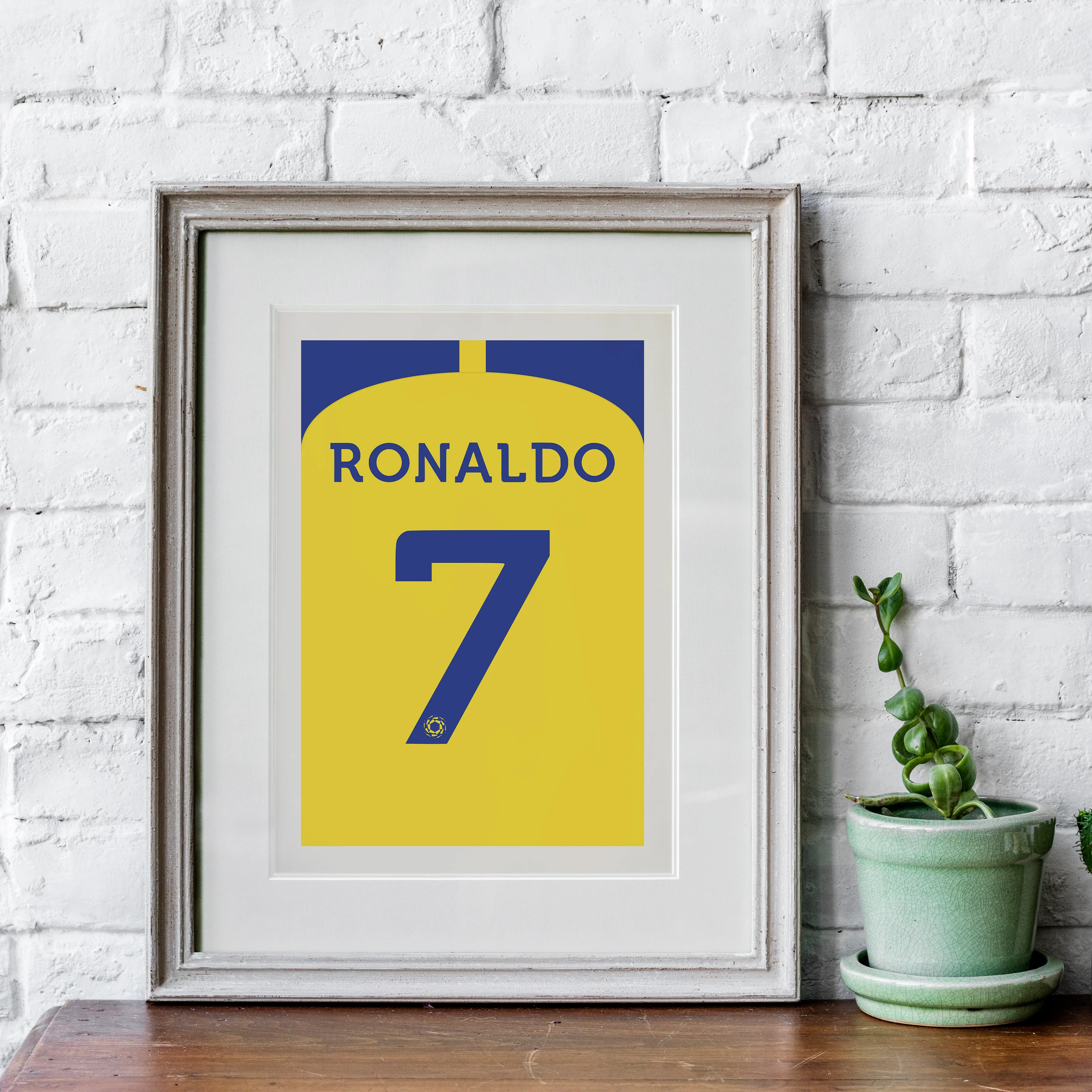 Ronaldo Al Nassr (Back) Heavyweight Art Print - Football Post - Perfect Gift - Birthday Present for Him - Image 4