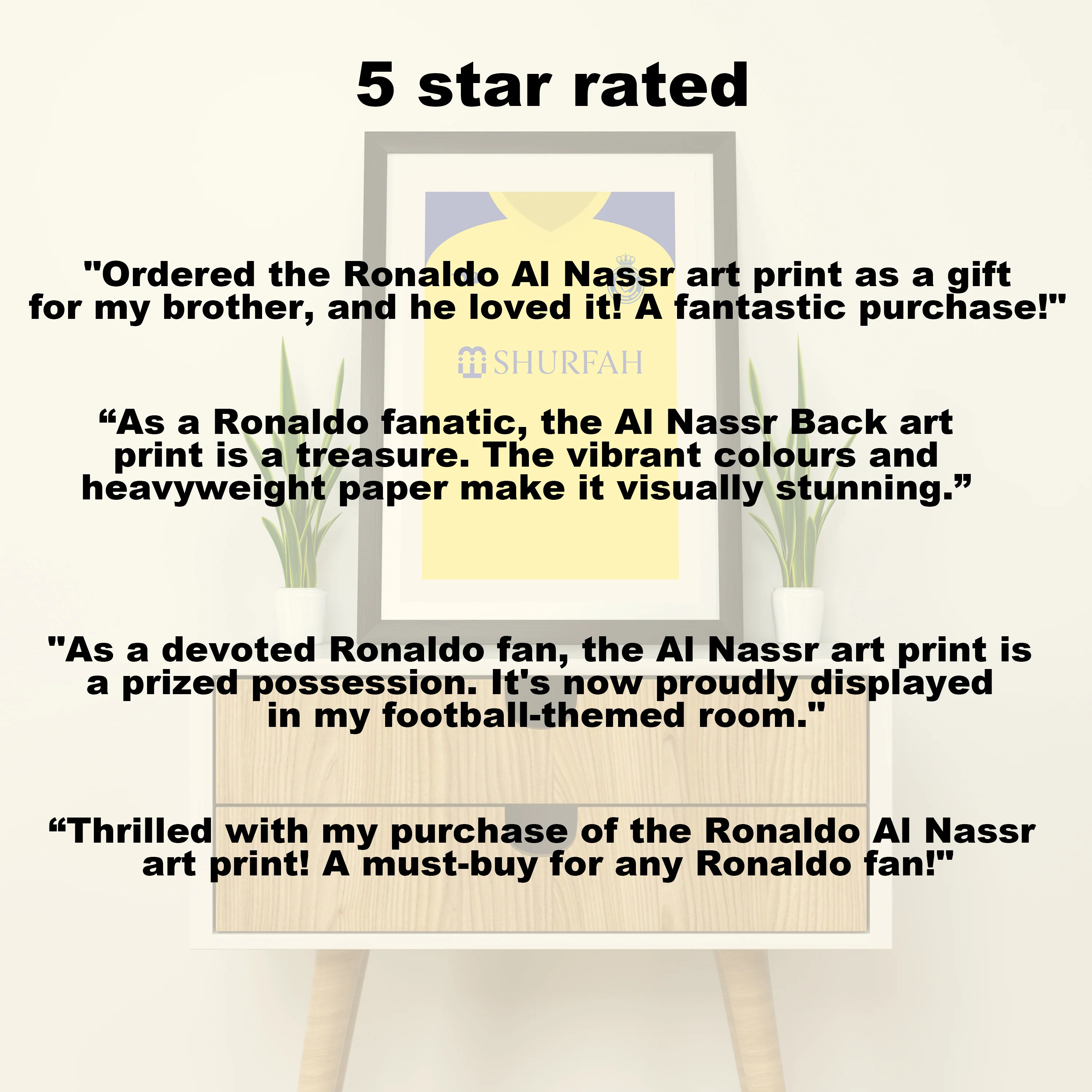 Ronaldo Al Nassr (Front) Heavyweight Art Print - Football Post - Perfect Gift - Birthday Present for Him - Image 5