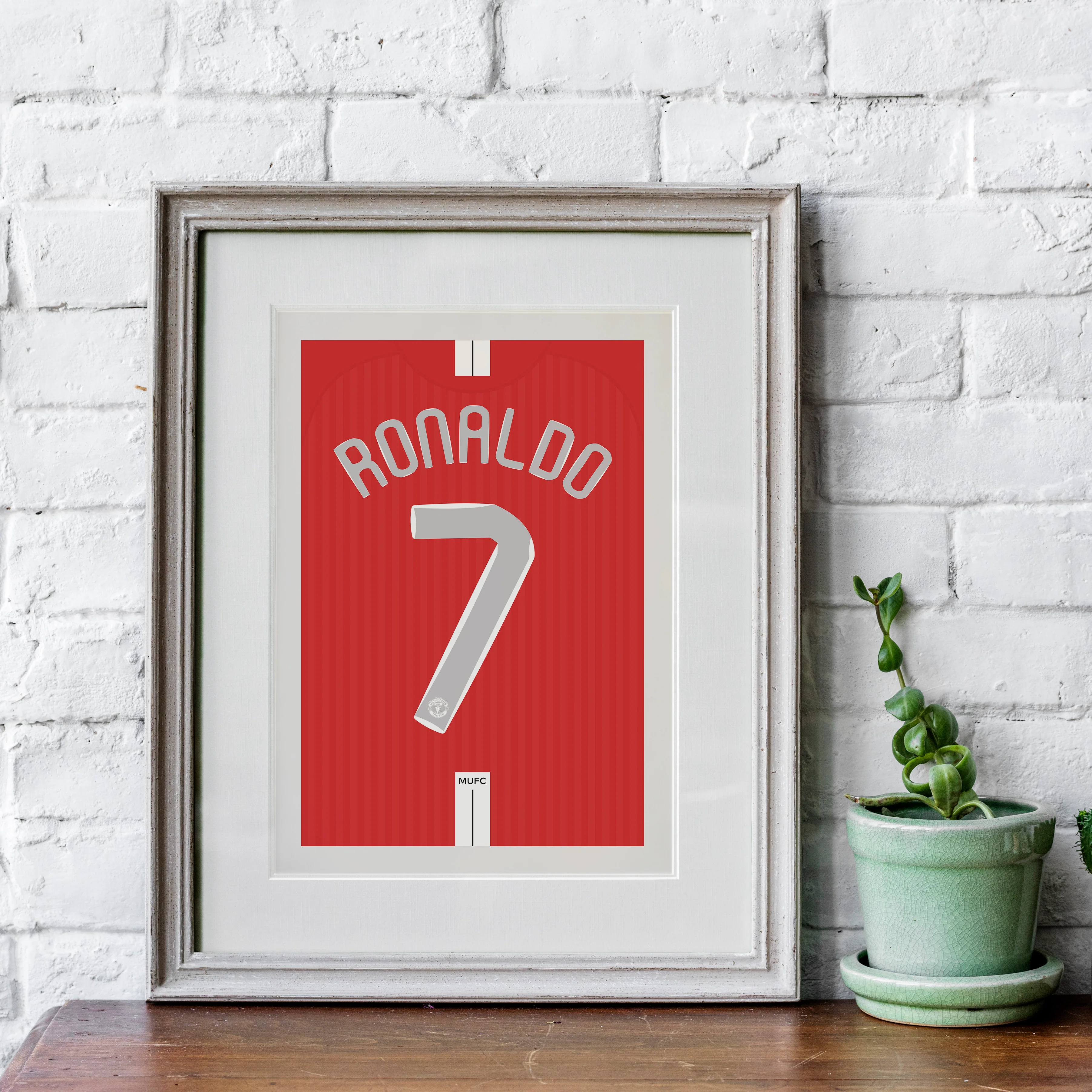 Ronaldo Manchester Utd 2007/08 (Back) Heavyweight Art Print - Football Post - Perfect Gift - Birthday Present for Him - Image 4