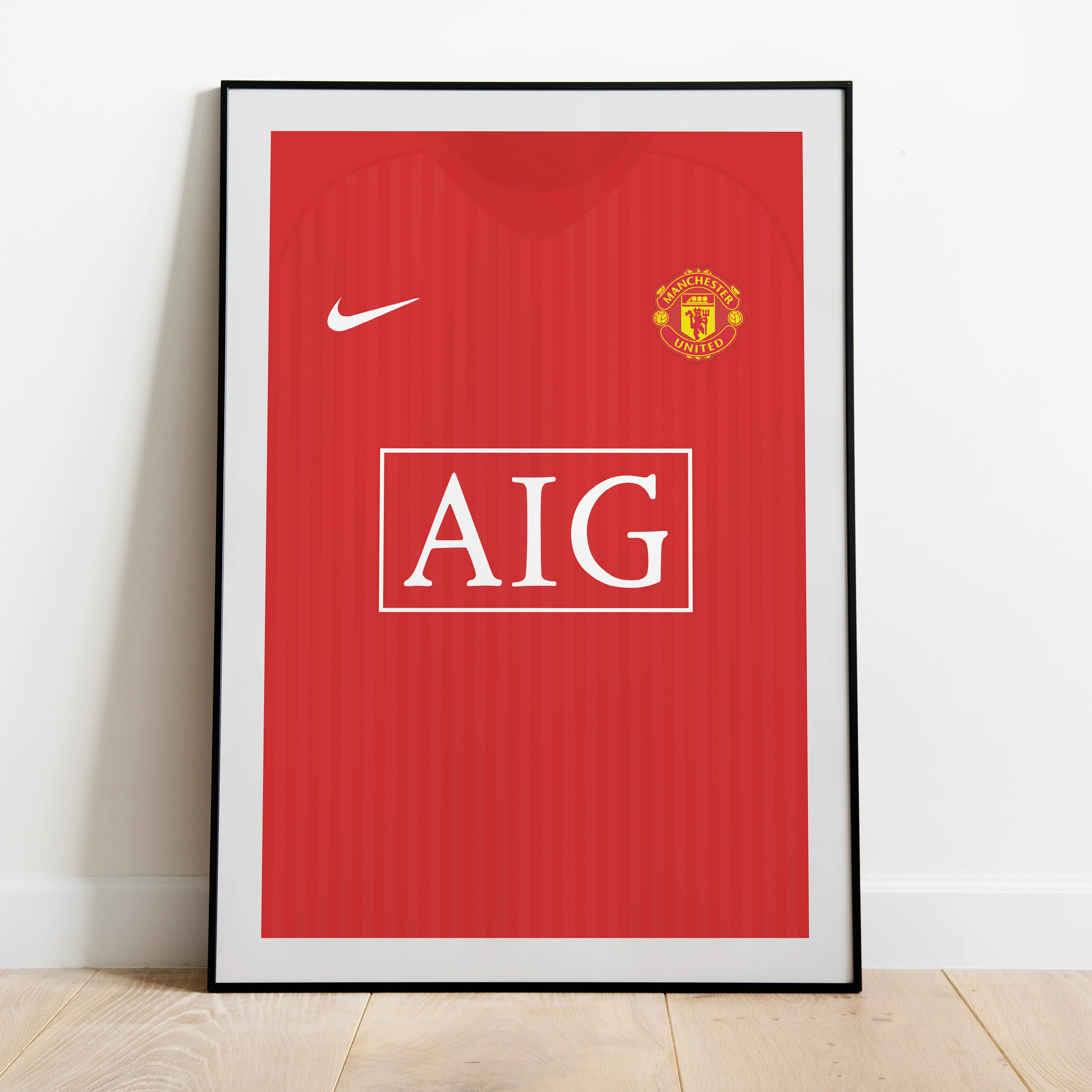 Ronaldo Manchester Utd 2007/08 (Front) Heavyweight Art Print - Football Post - Perfect Gift - Birthday Present for Him