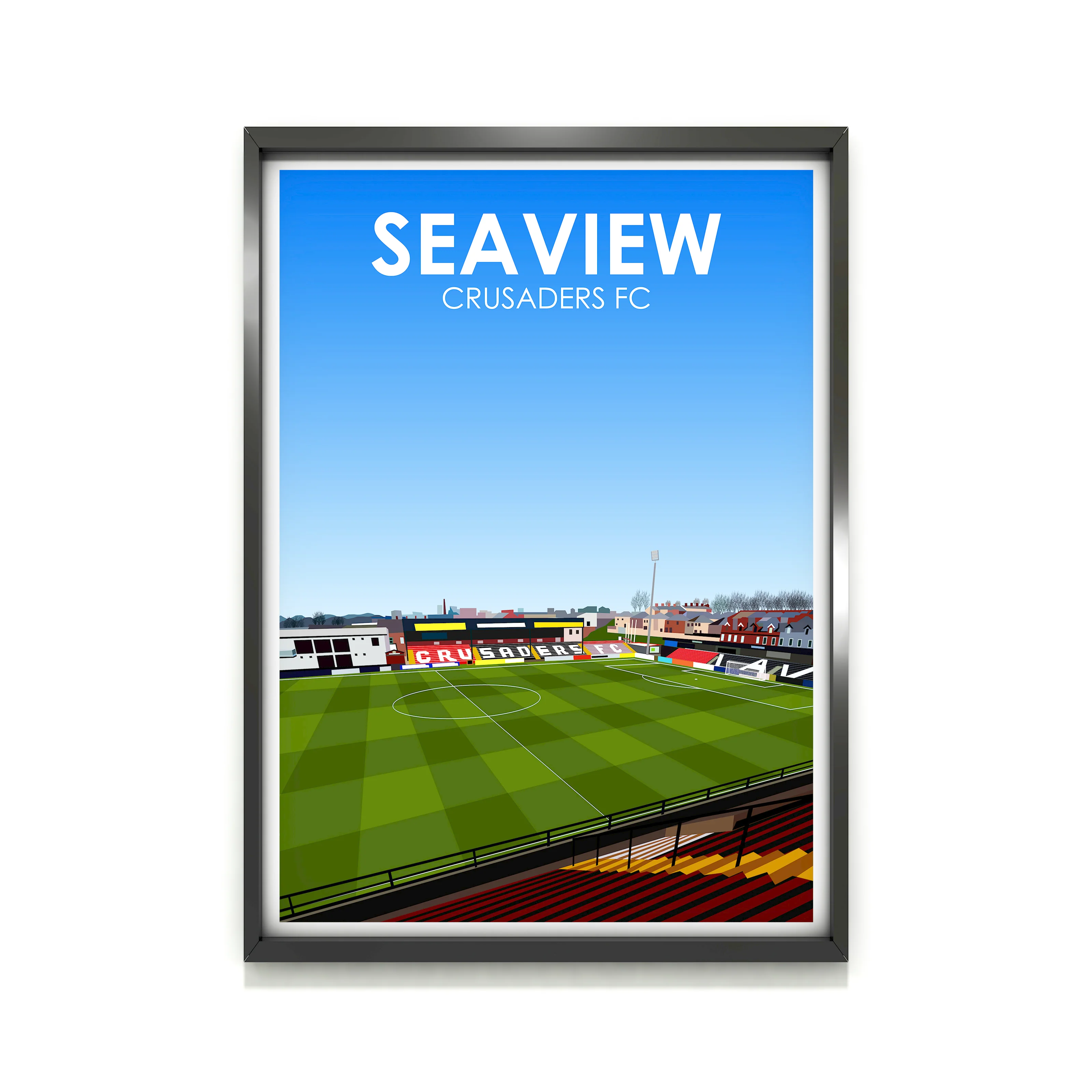 Seaview Crusaders FC Heavyweight Art Print - Football Post - Perfect Gift - Birthday Present for Him - Image 2