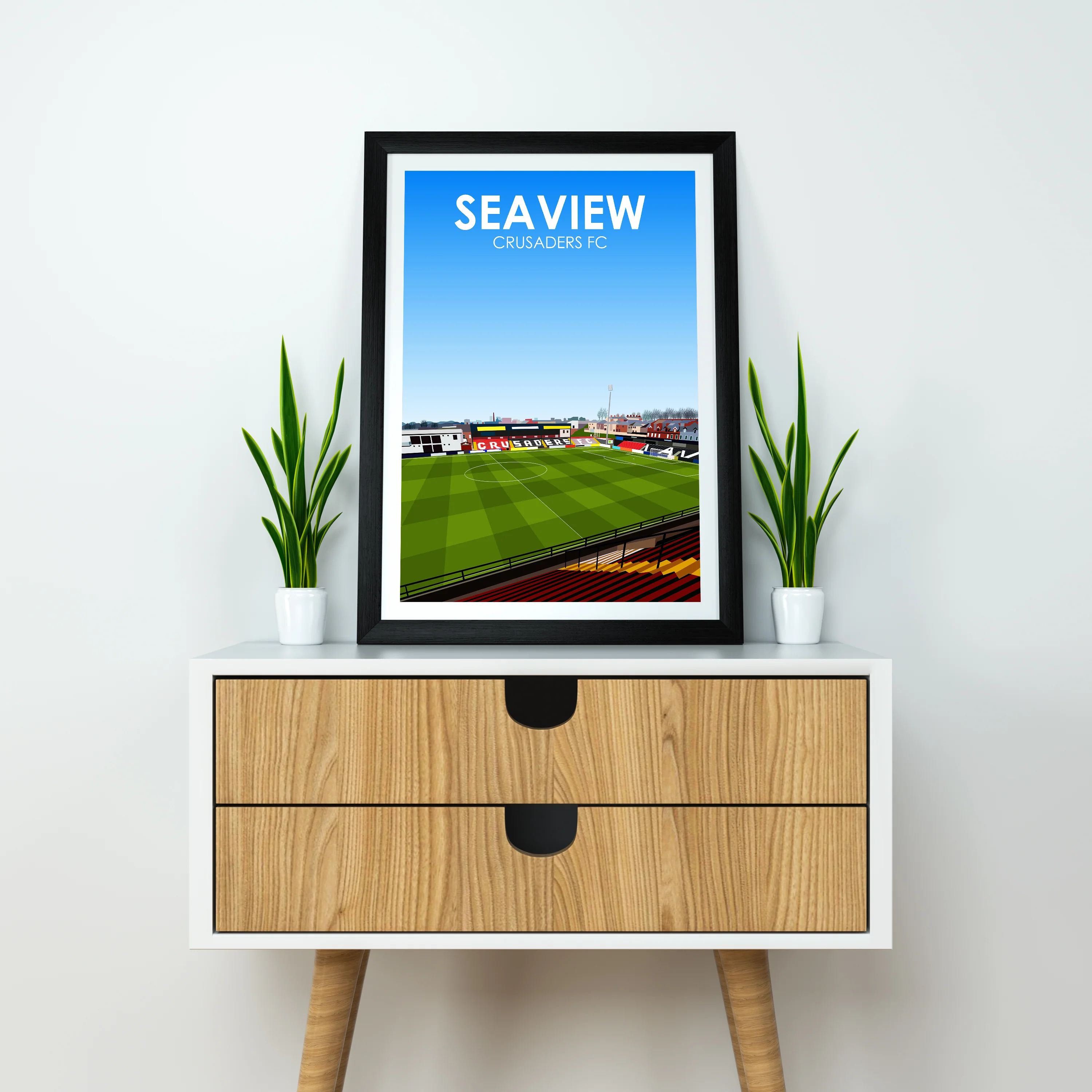 Seaview Crusaders FC Heavyweight Art Print - Football Post - Perfect Gift - Birthday Present for Him - Image 3