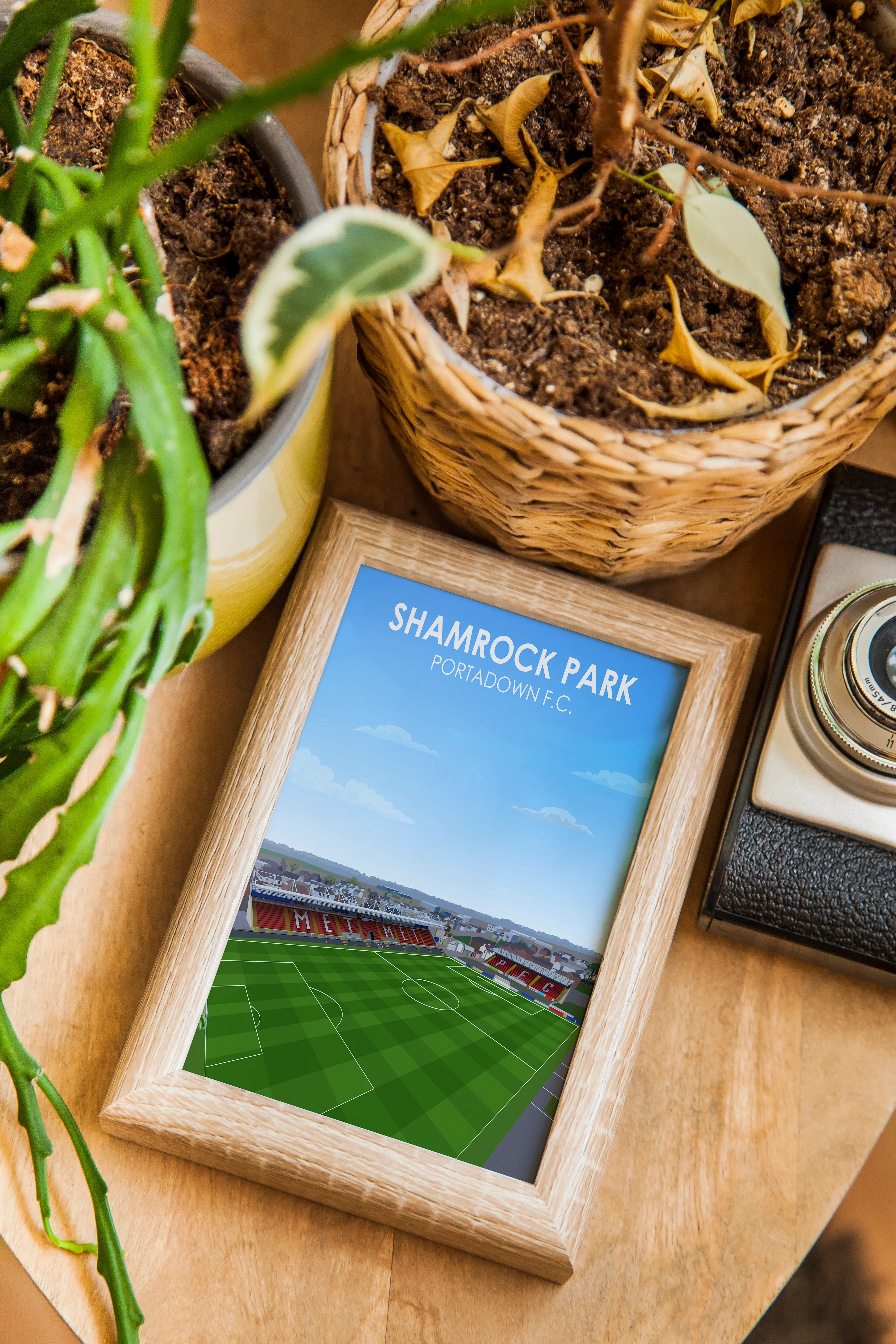 Shamrock Park Heavyweight Art Print - Football Post - Perfect Gift - Birthday Present for Him - Image 3