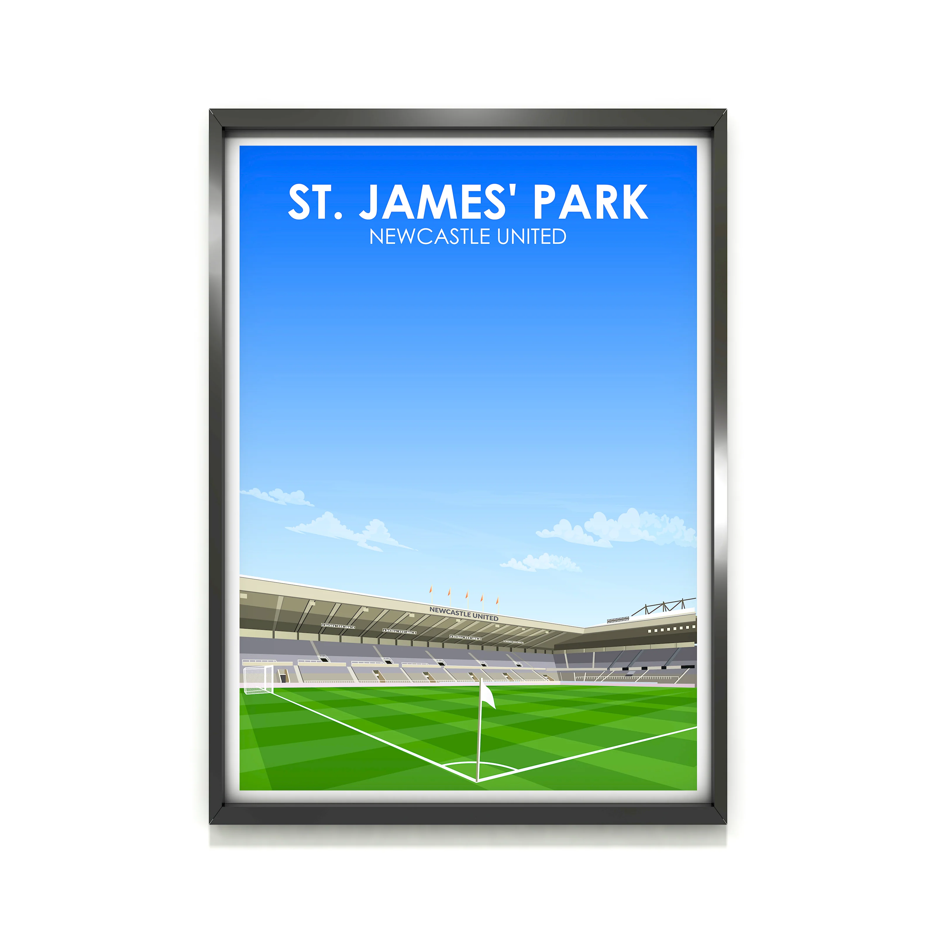 St. James' Park Heavyweight Art Print - Football Post - Perfect Gift - Birthday Present for Him - Image 2