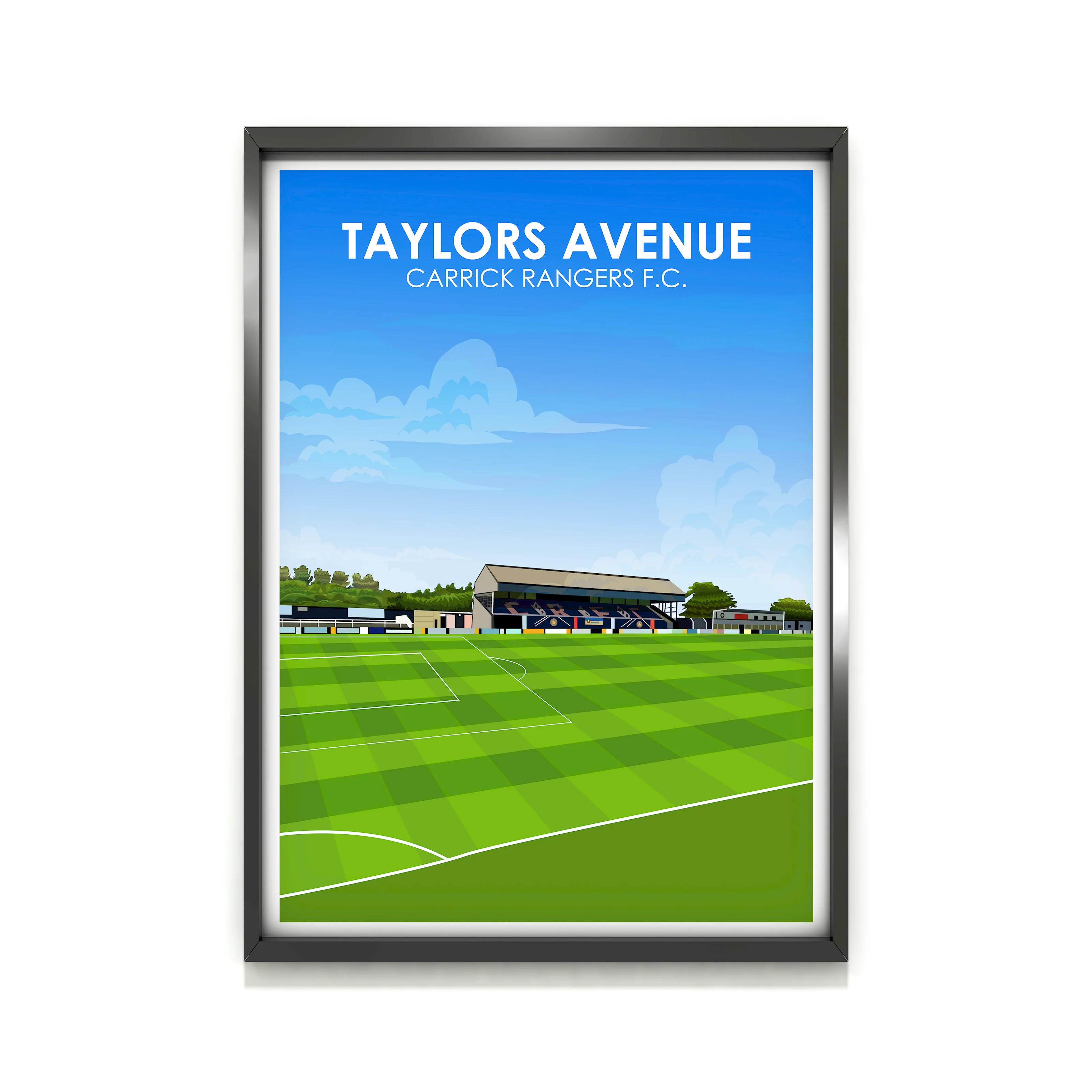 Taylors Avenue Heavyweight Art Print - Football Post - Perfect Gift - Birthday Present for Him - Image 2