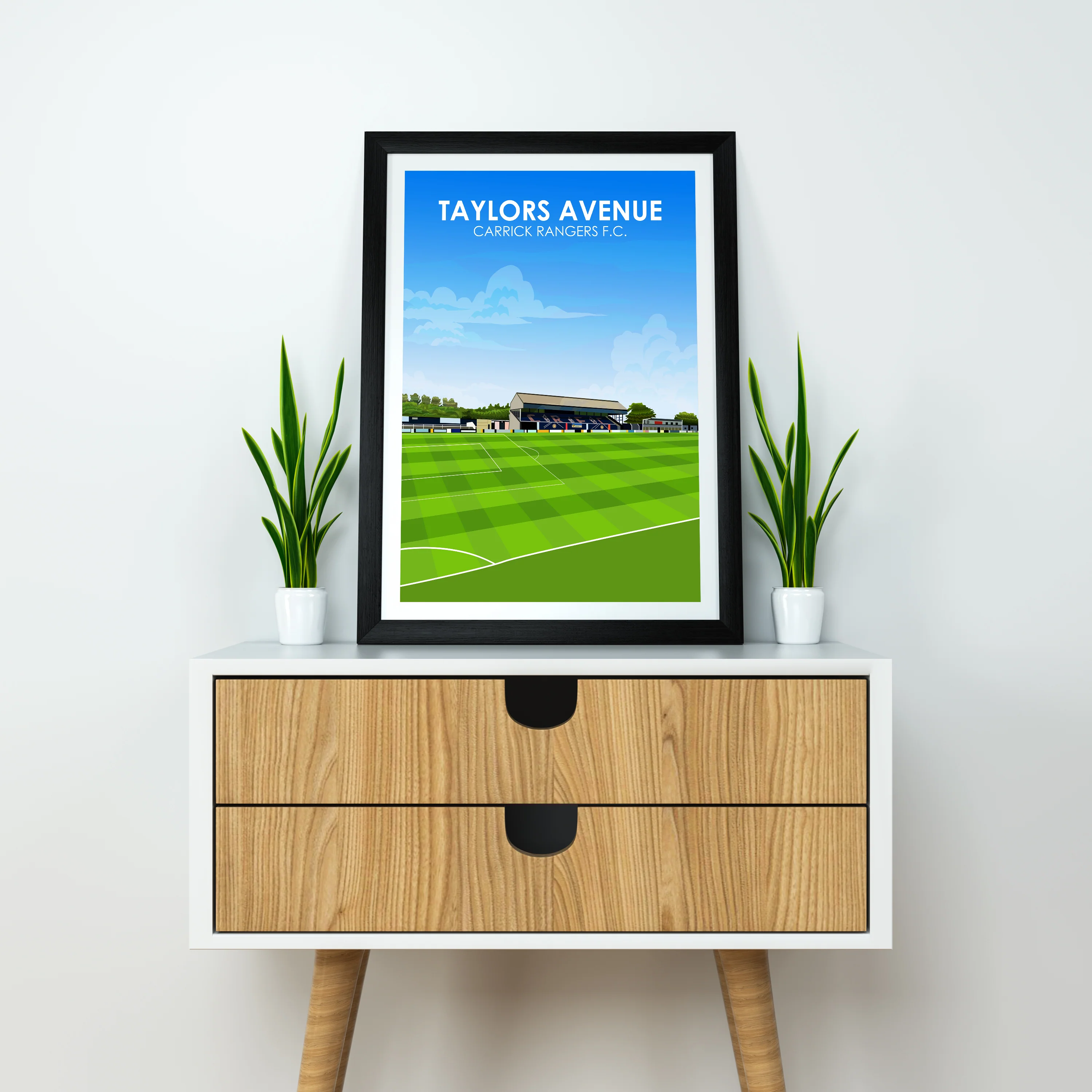 Taylors Avenue Heavyweight Art Print - Football Post - Perfect Gift - Birthday Present for Him - Image 4