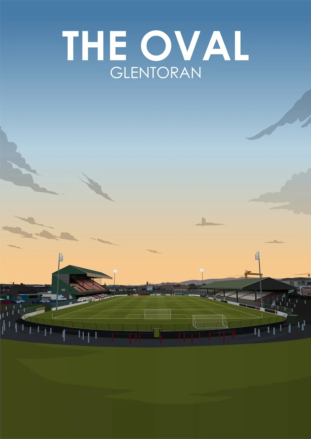 The Oval Heavyweight Art Print - Football Post - Perfect Gift - Birthday Present for Him - Image 3