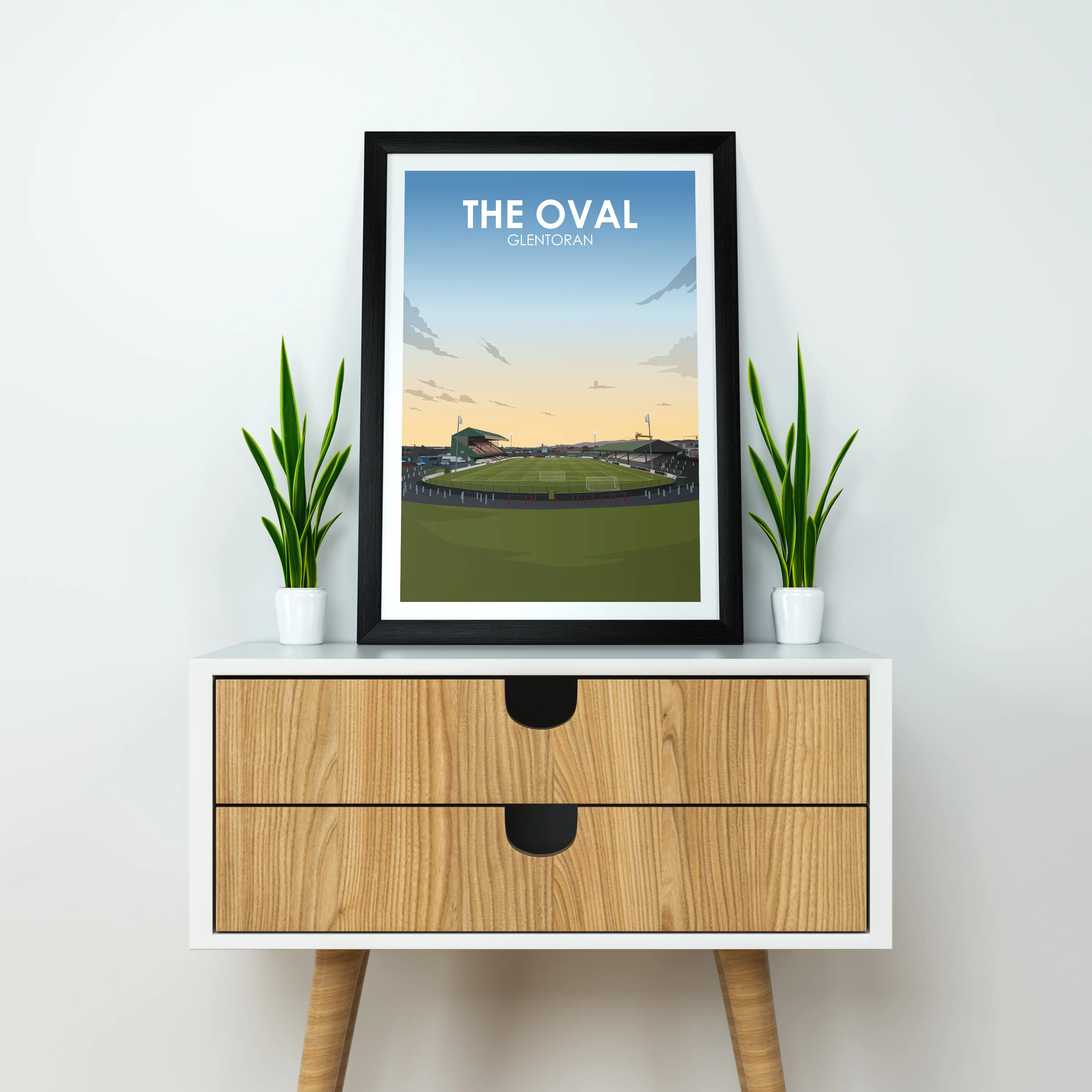 The Oval Heavyweight Art Print - Football Post - Perfect Gift - Birthday Present for Him - Image 4