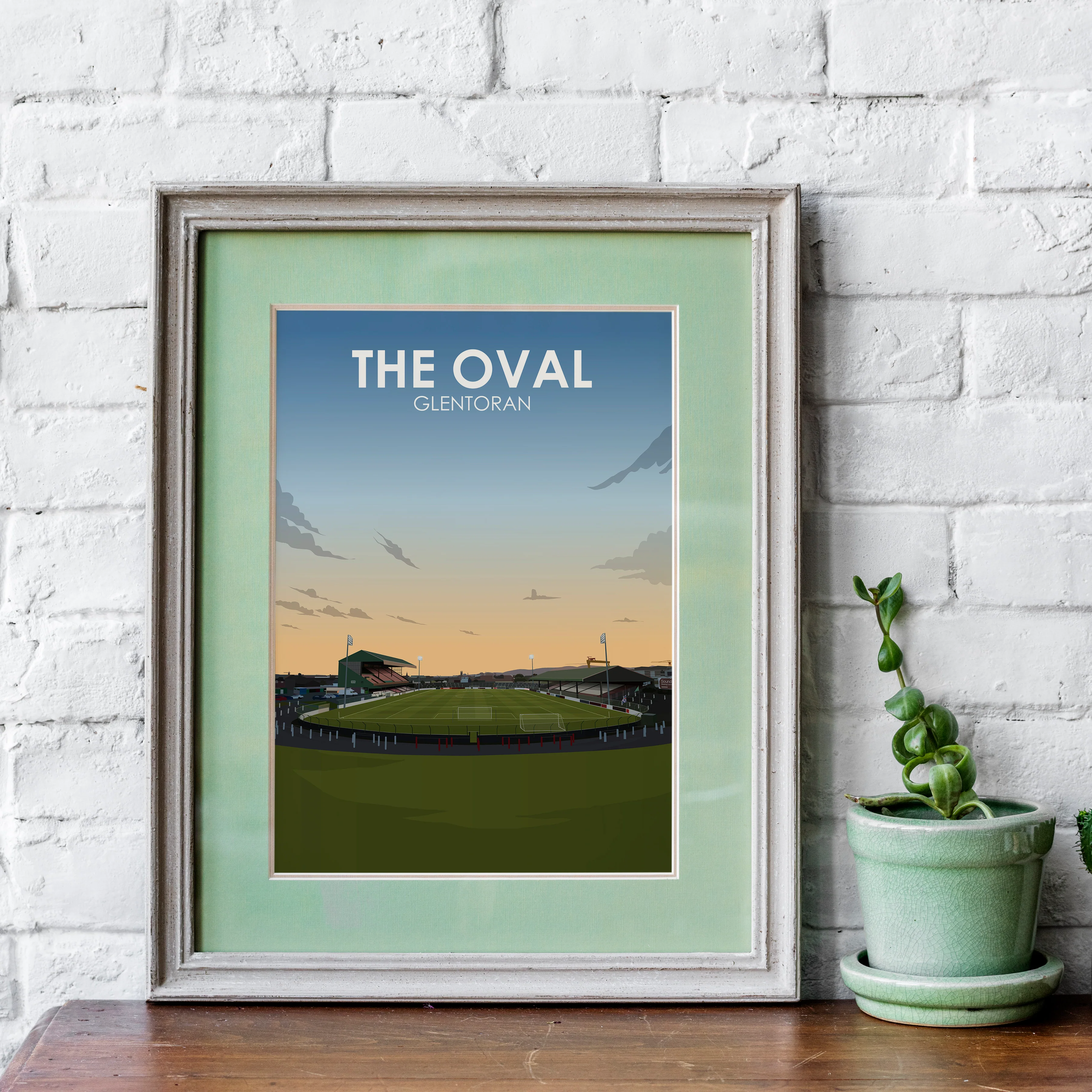The Oval Heavyweight Art Print - Football Post - Perfect Gift - Birthday Present for Him - Image 6